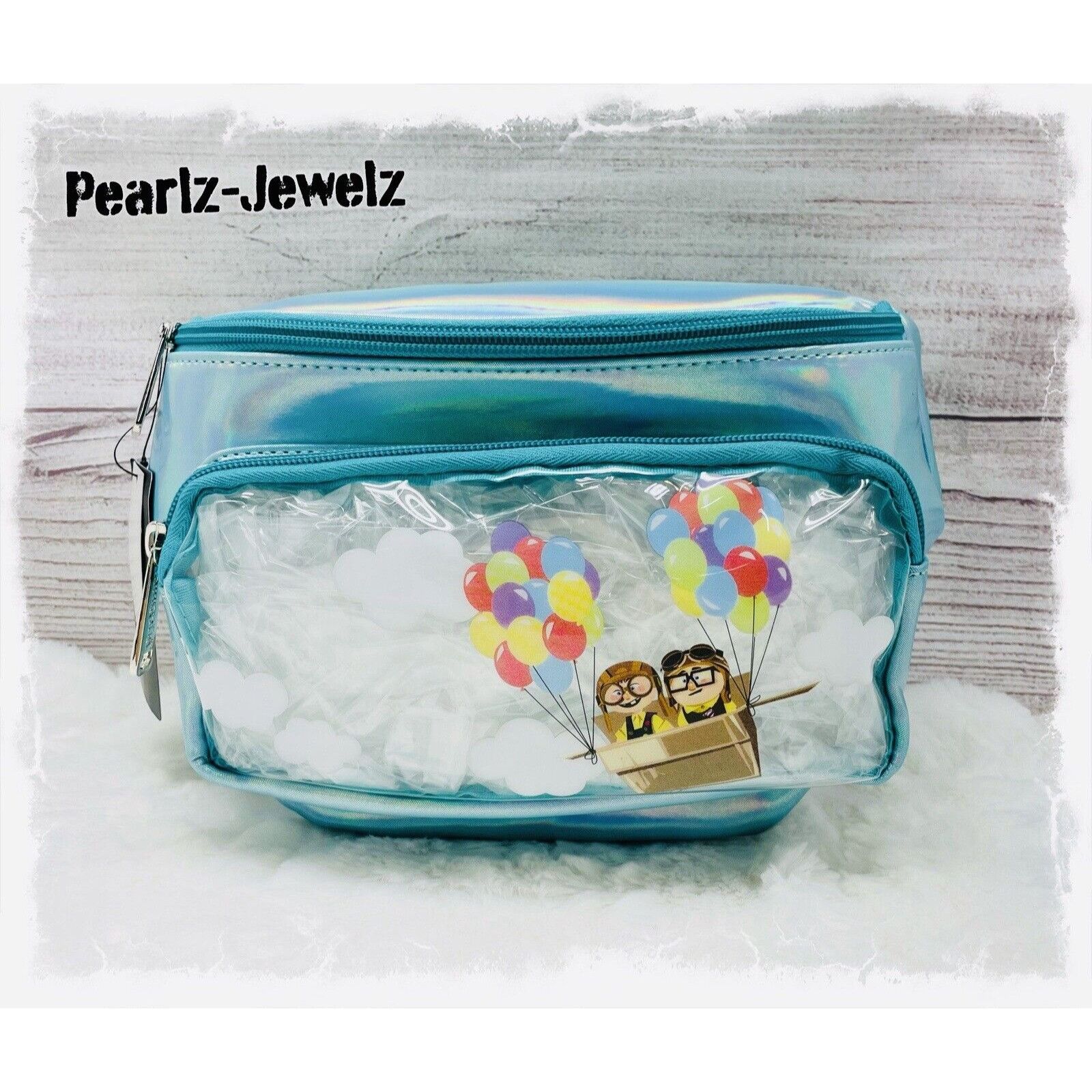 Loungefly Pixar Up Adventure Holographic Shiny Fanny Pack Bo