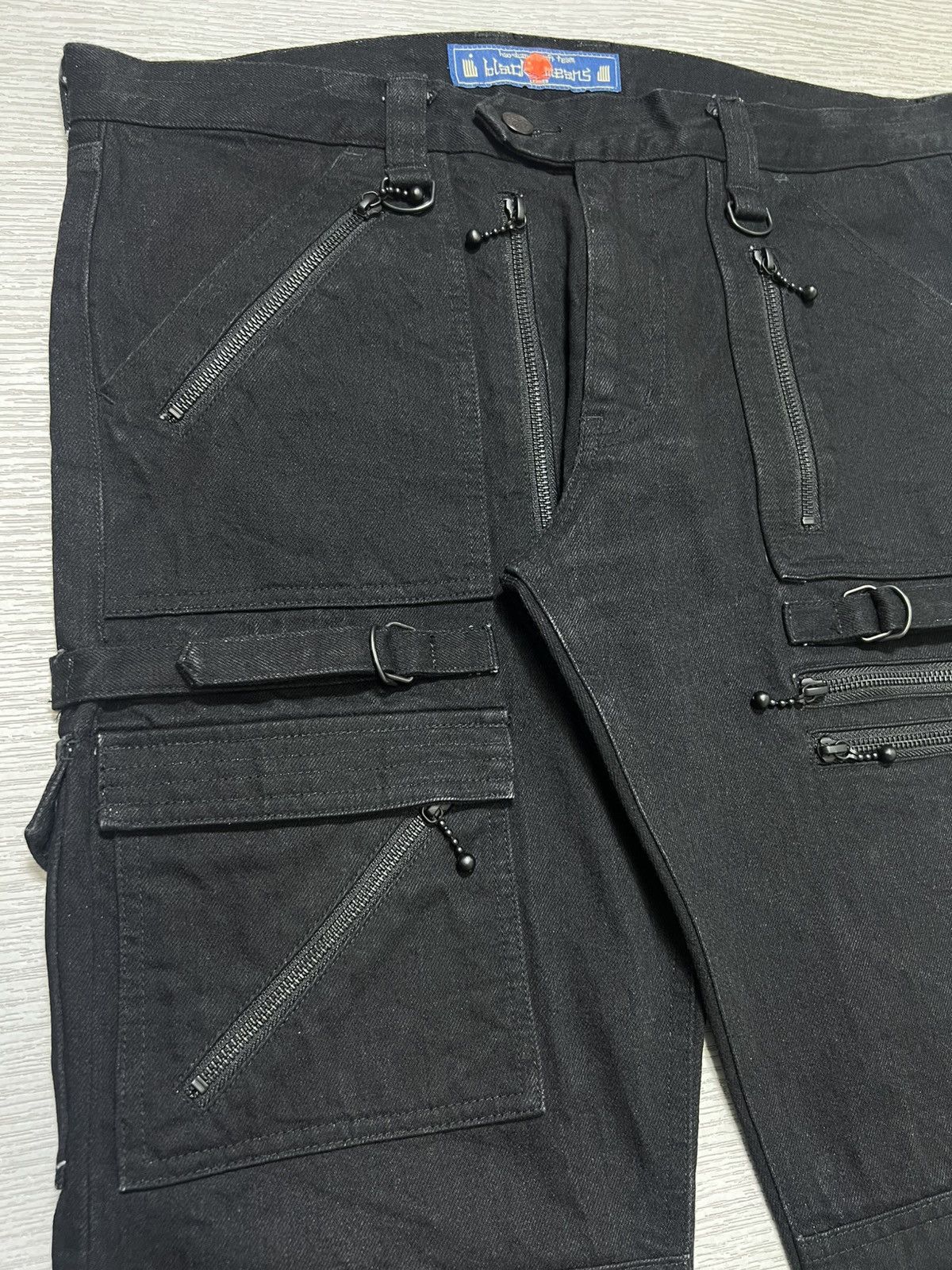 Blackmeans Blackmeans - Moto Denim Cargo Pants Size US 36 / EU 52 - 4 Thumbnail