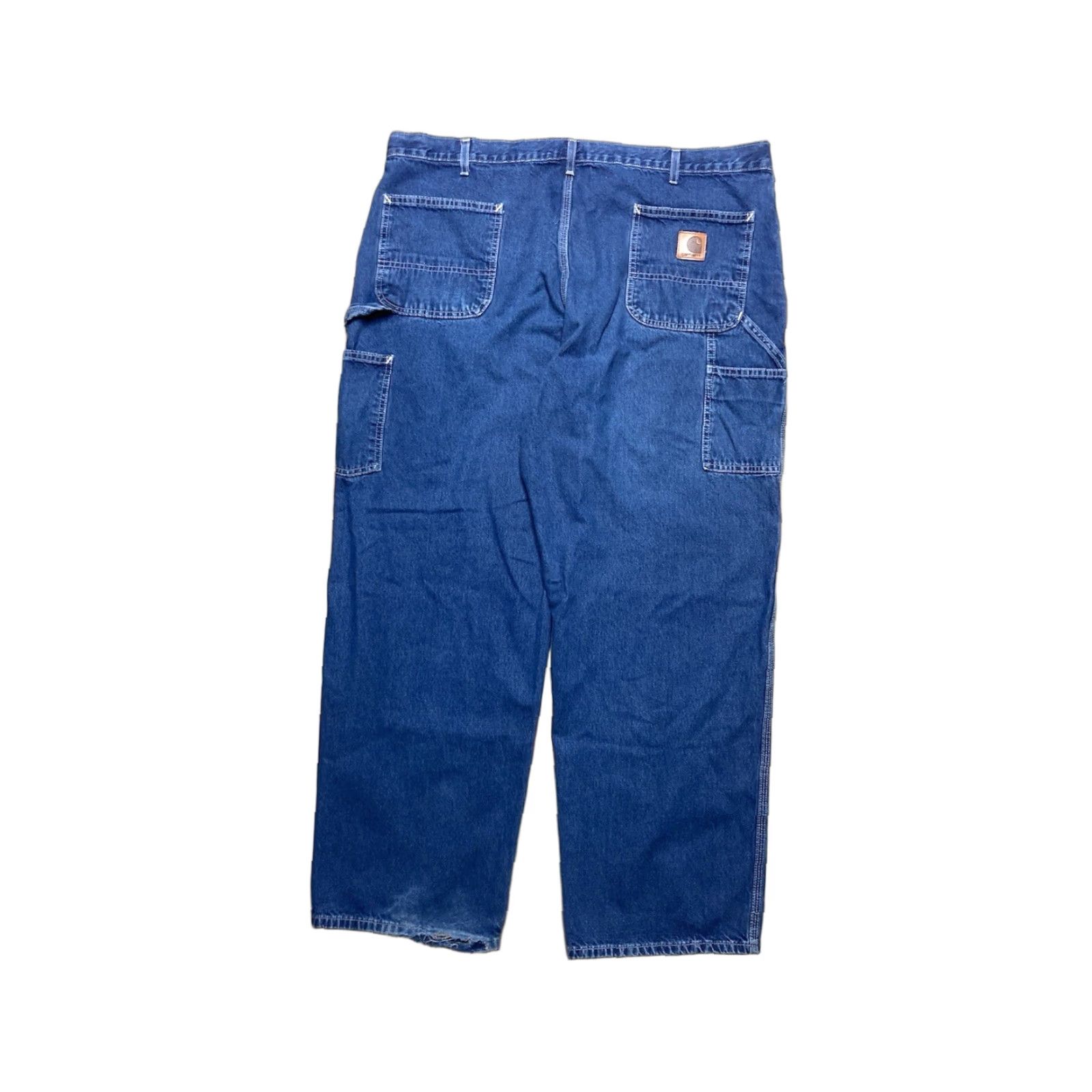 Carhartt VINTAGE Carhartt denim carpenter jeans B13 DST straight dungarees workwear 42x30 Size US 42 / EU 58 - 1 Thumbnail