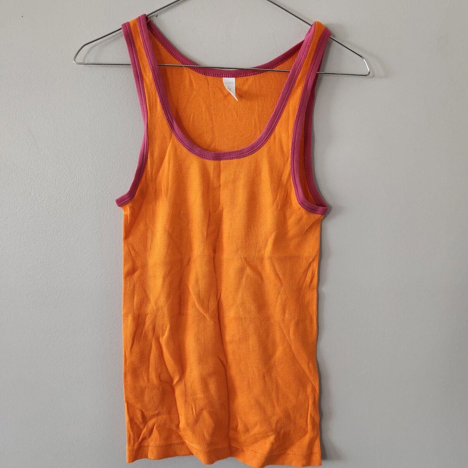 J.Crew J Crew Womens Ribbed Tank Orange Size Large Size L / US 10 / IT 46 - 1 Thumbnail