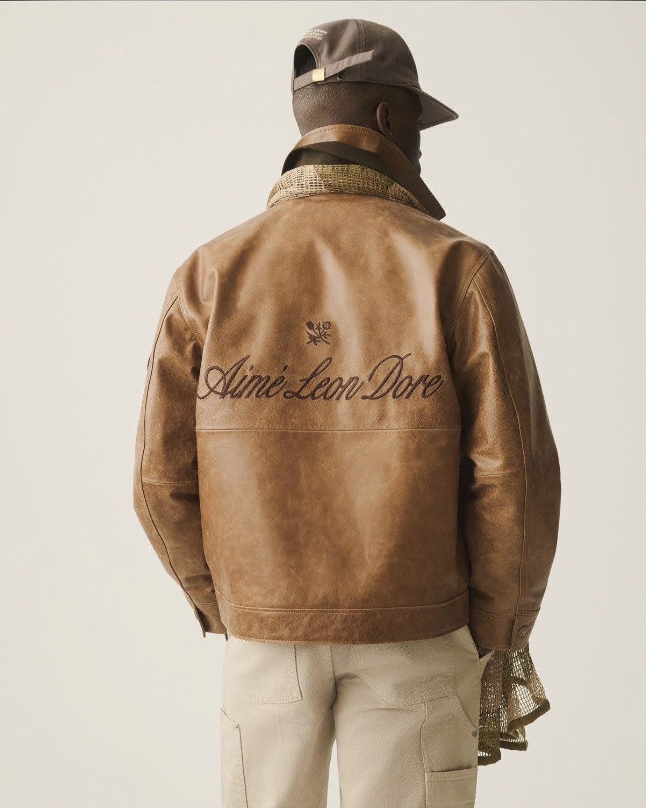 Aime Leon Dore Aime Leon Dore Leather Aviator Jacket Size US M / EU 48-50 / 2 - 2 Thumbnail