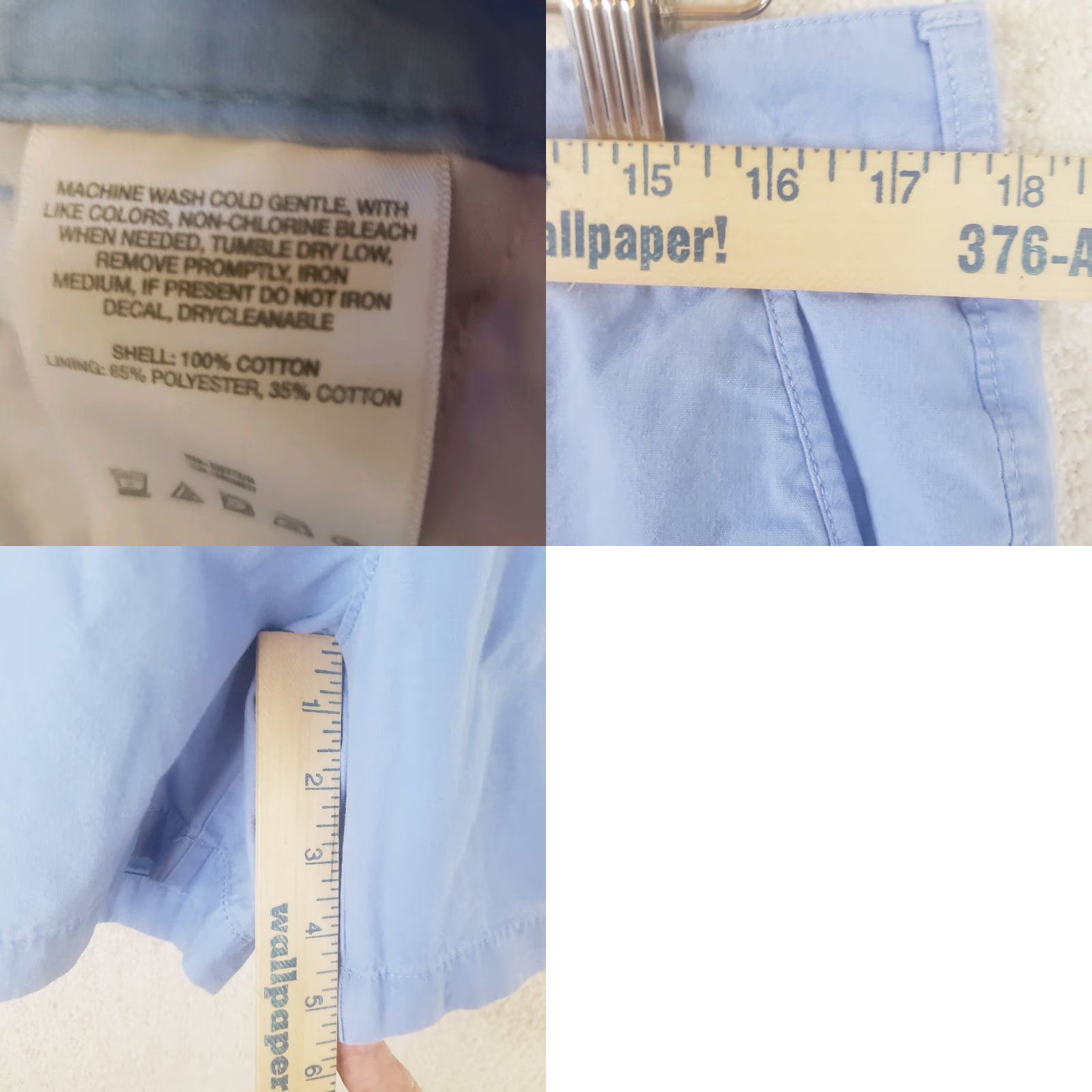Vintage Columbia PFG Shorts Mens 36x6" Chino Flat Front Blue SC Logo Cotton Zig Zip Pocket Logo, Moisture Wicking, Machine Washable, Regular Fit - Vintage: No Size US 36 / EU 52 - 10 Thumbnail
