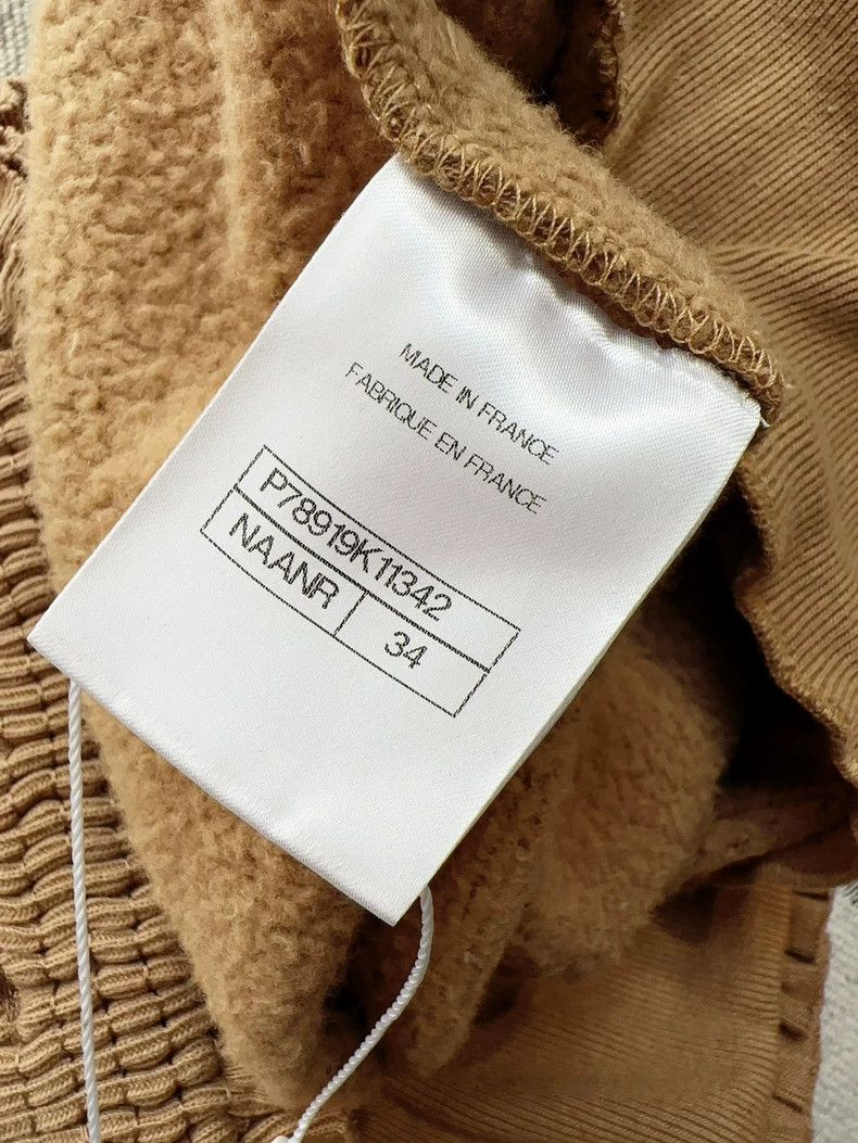 Chanel Chanel 24K khaki back white letter elastic waist round col Size XXS / US 00 / IT 34 - 4 Thumbnail