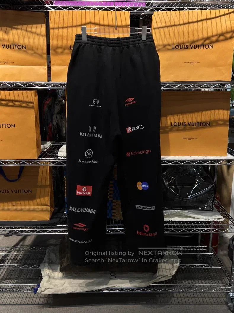 Balenciaga Balenciaga Racing Logo Black Sweatpants. Size US 26 / EU 42 - 4 Thumbnail