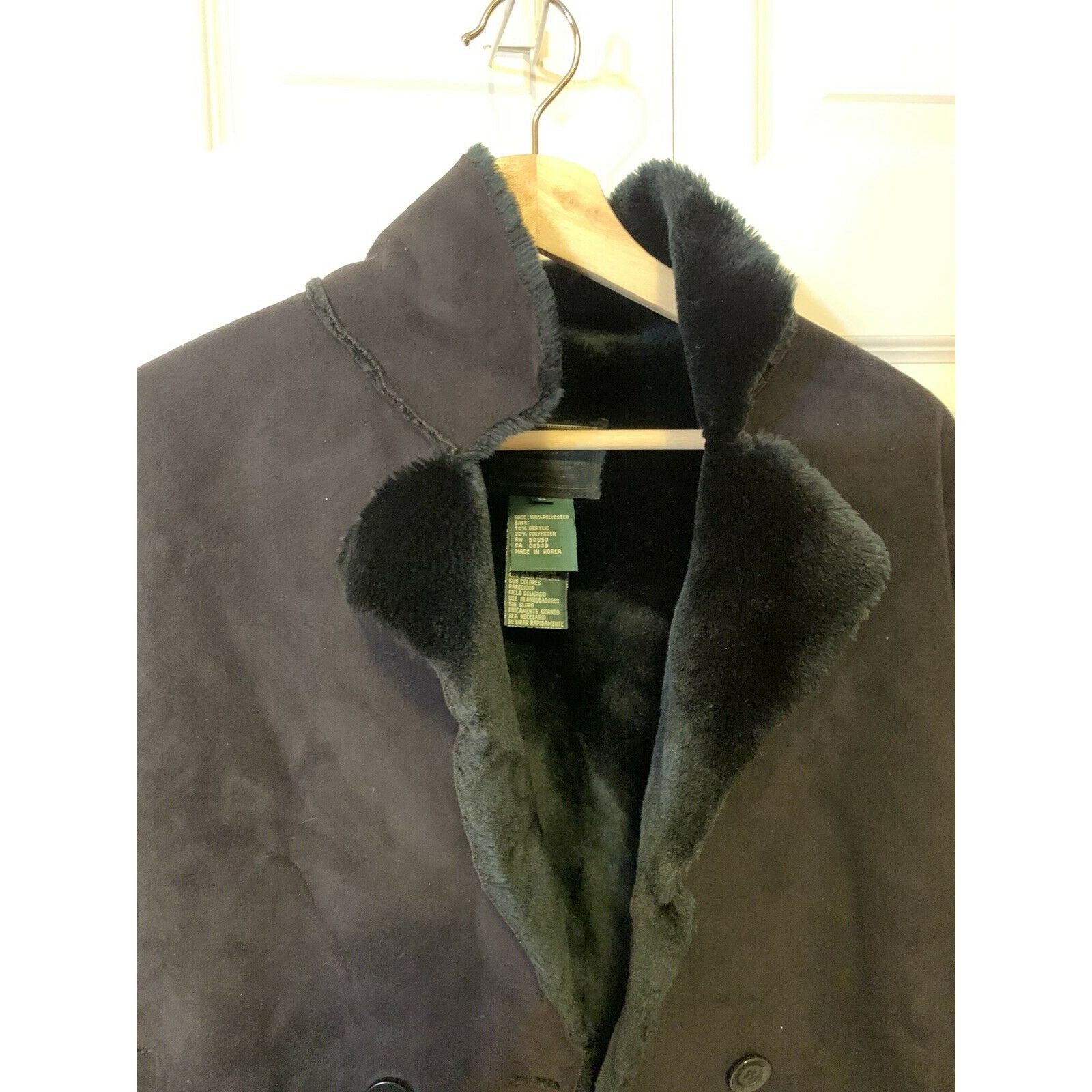 Ralph Lauren Black Label Ralph Lauren Label Black Women’s Plush Jacket faux Shearling Size M / US 6-8 / IT 42-44 - 7 Thumbnail