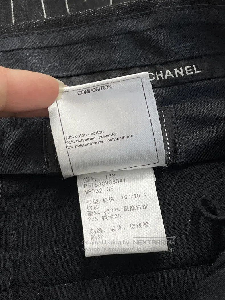 Chanel Chanel Black striped shorts Size 25" / US 0 / IT 36 - 5 Thumbnail