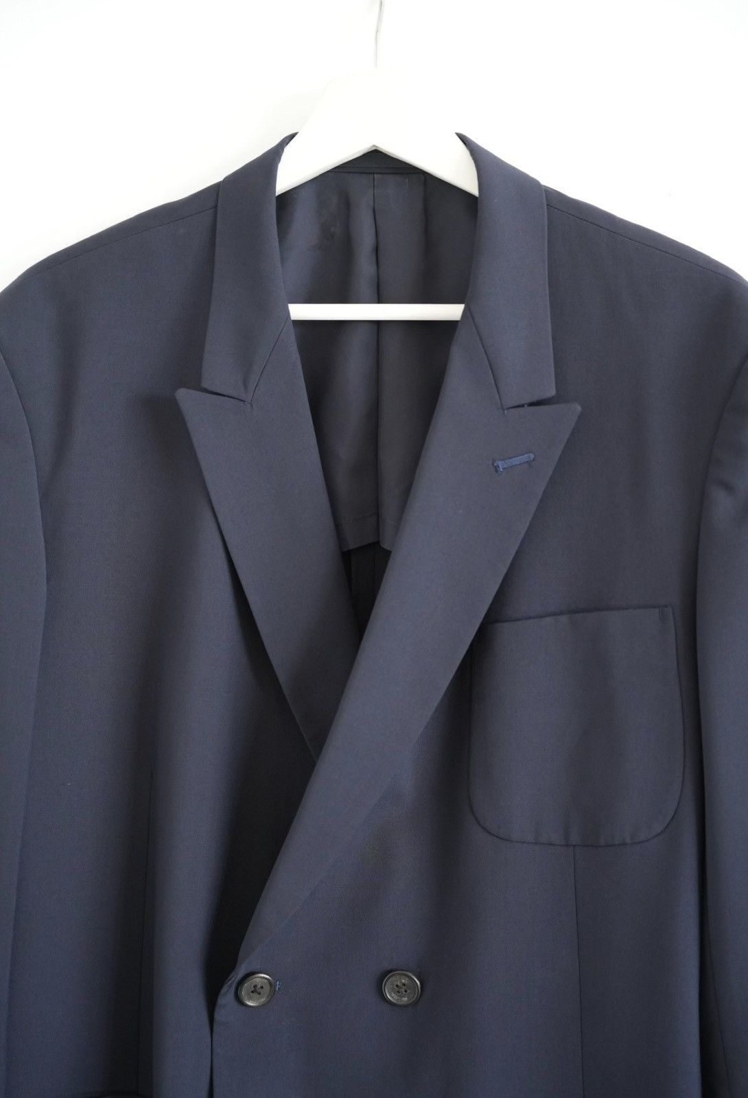 Yohji Yamamoto Yohji Yamamoto 90s Balance Strap Double-Breasted Blazer K4 Size US M / EU 48-50 / 2 - 3 Thumbnail