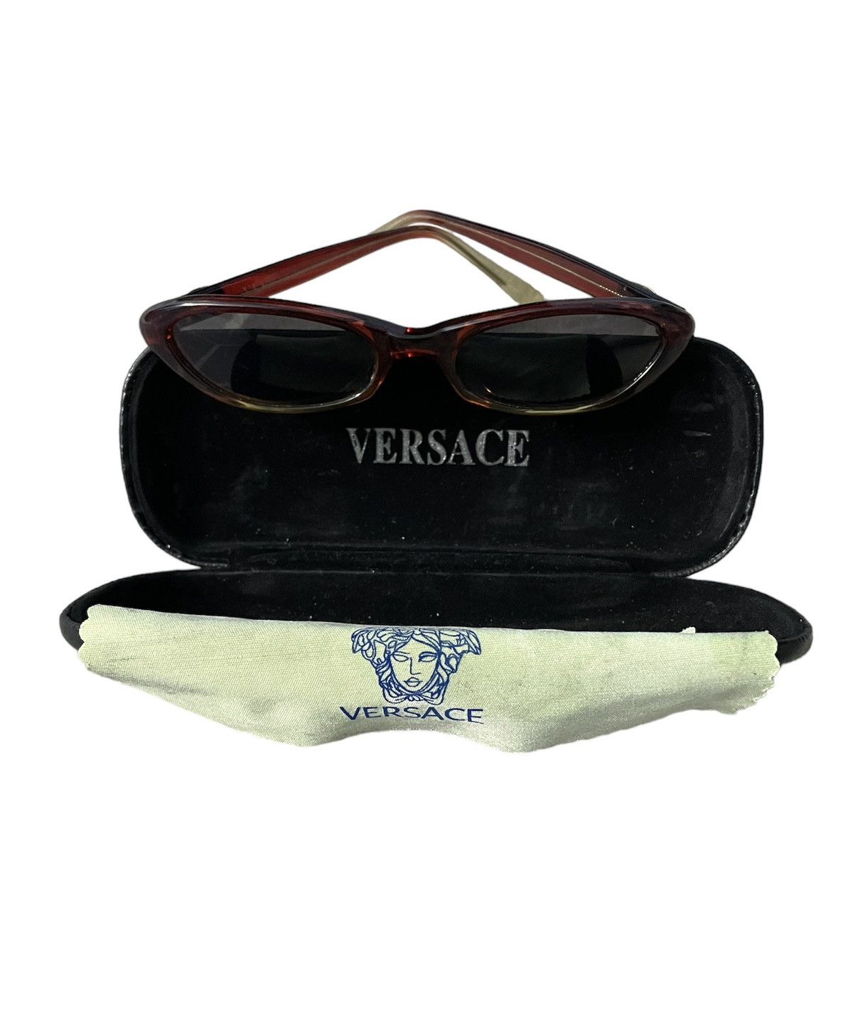 Versace 90s Gianni Versace Oval Cat Eye Frame With Medusa Logo Size ONE SIZE - 2 Thumbnail