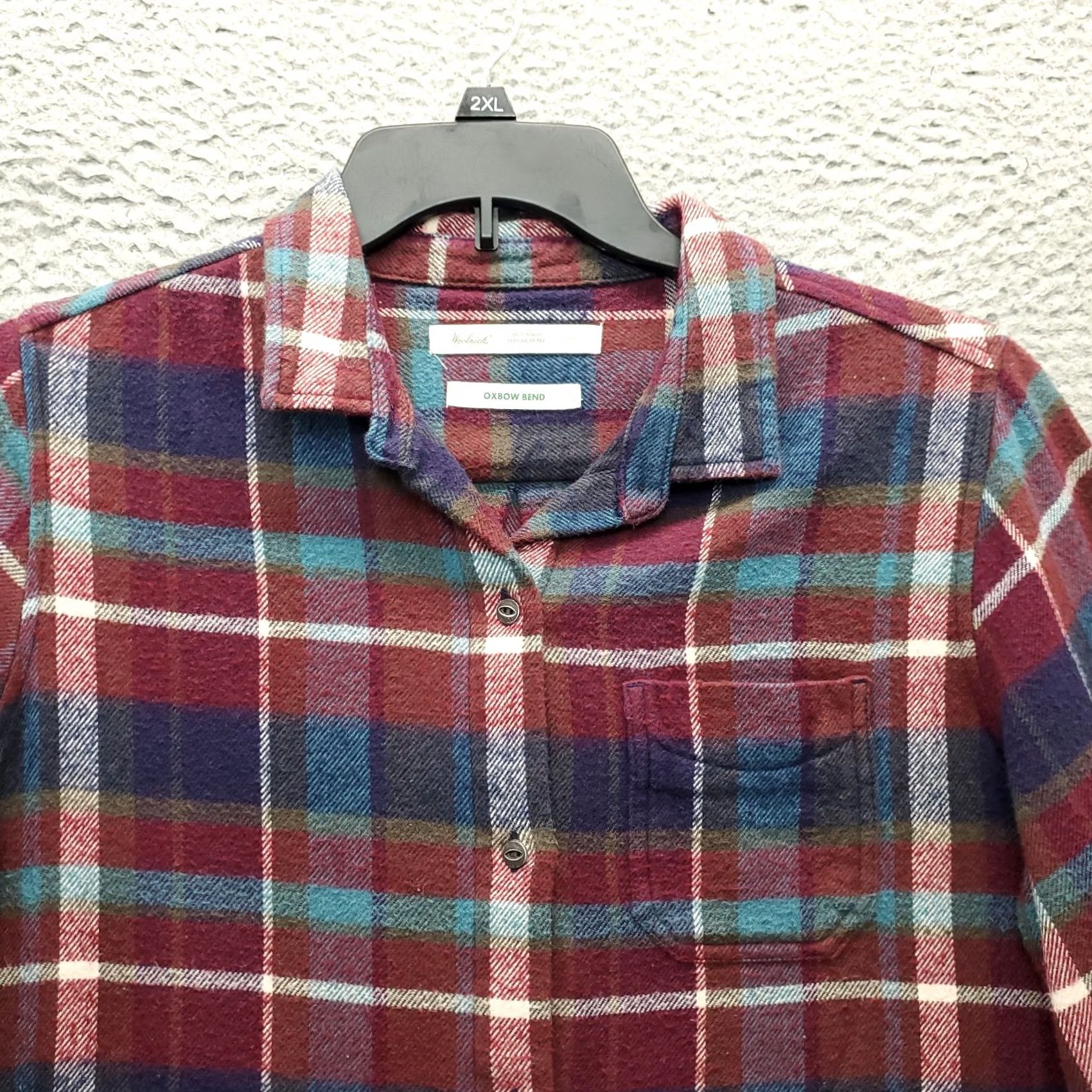 Vintage Woolrich Shirt Womens L Plaid Button-Up Collar Pocket Casual Shirt Women Size L / US 10 / IT 46 - 3 Thumbnail