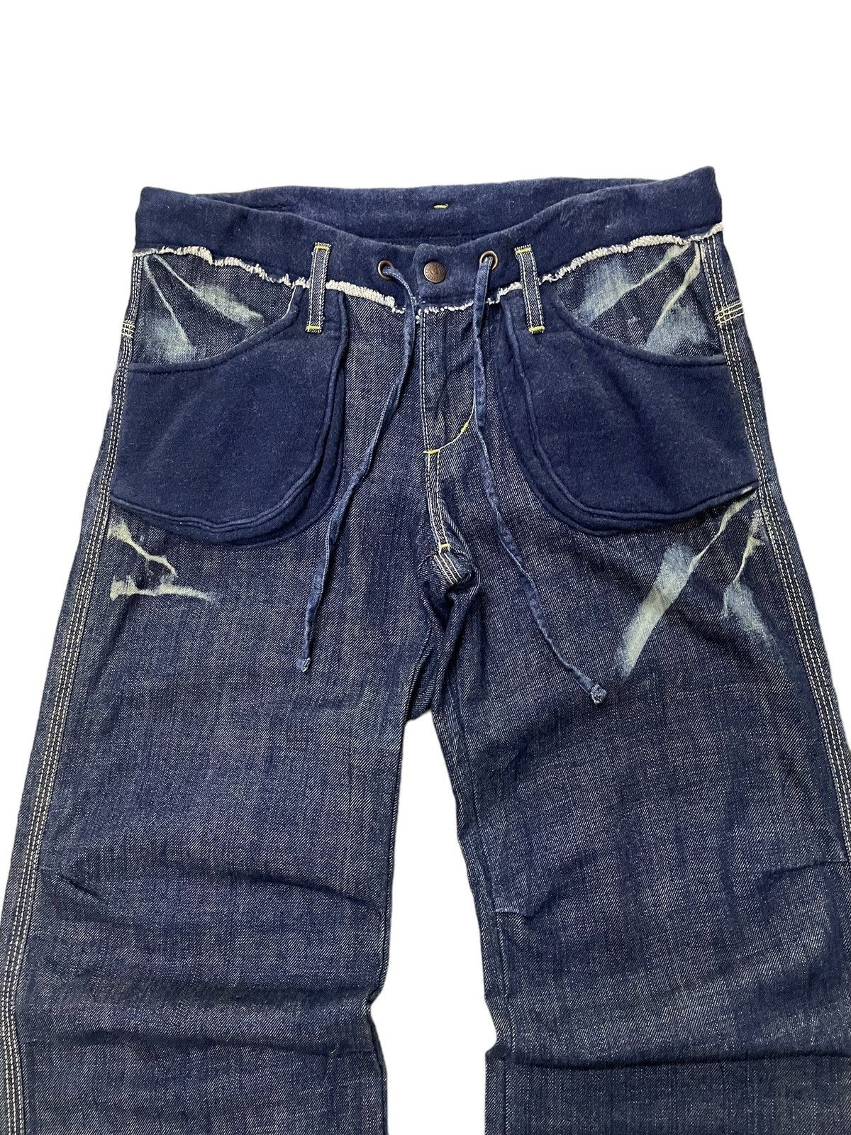 If Six Was Nine × Le Grande Bleu (L.G.B.) G.O.A Japan Style Indigo Wash Flared Wide Leg Jeans Size US 31 - 7 Thumbnail