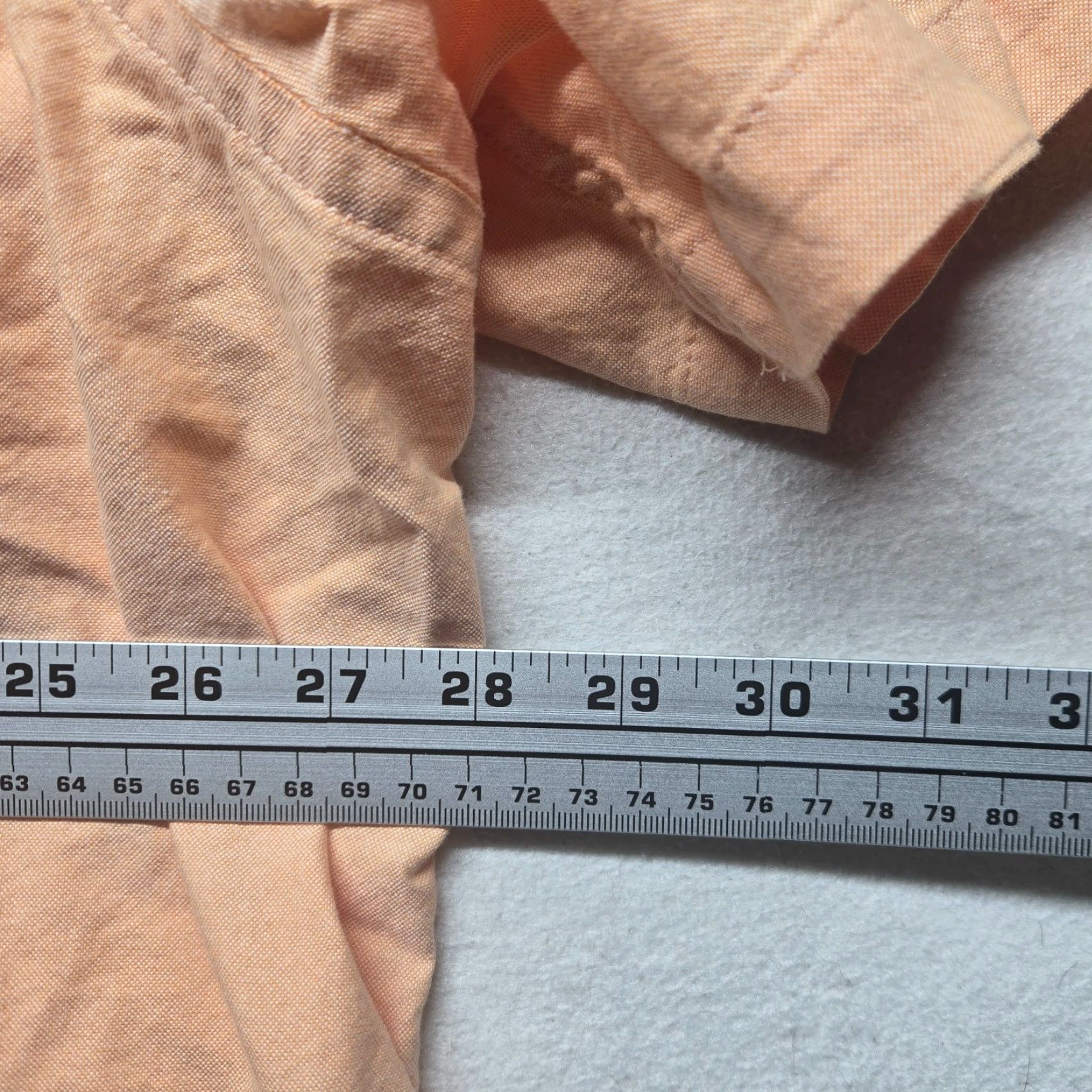 Vintage Sonoma Shirt Big & Tall 4XB Men Orange Solid Short Sleeve Button-Down Shirt Size US XXL / EU 58 / 5 - 5 Thumbnail
