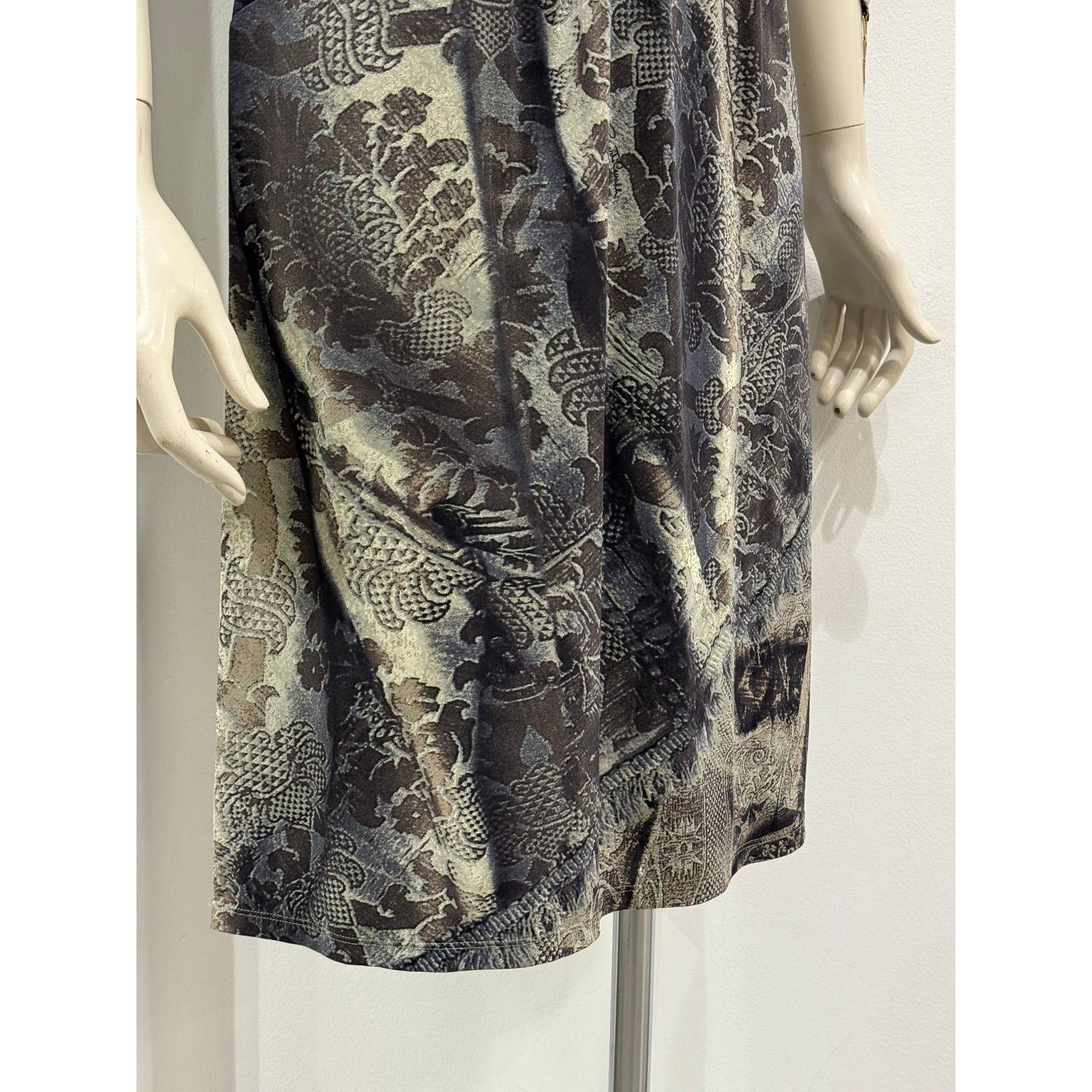 Roberto Cavalli 2003 Roberto Cavalli abstract print midi dress Size L / US 10 / IT 46 - 4 Thumbnail