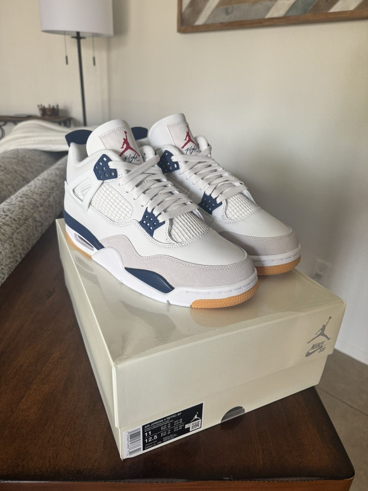 Nike SB SB Jordan 4 Navy Size US 11 / EU 44 - 3 Thumbnail