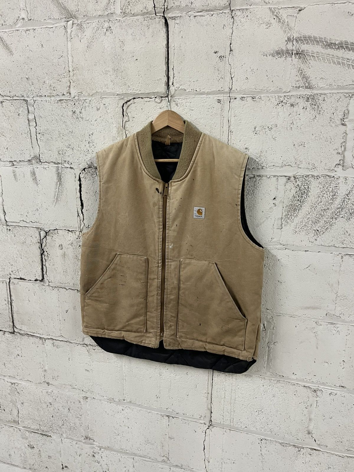 Carhartt Carhartt vest faded and thrashed workwear hype streetwear Size US L / EU 52-54 / 3 - 4 Thumbnail