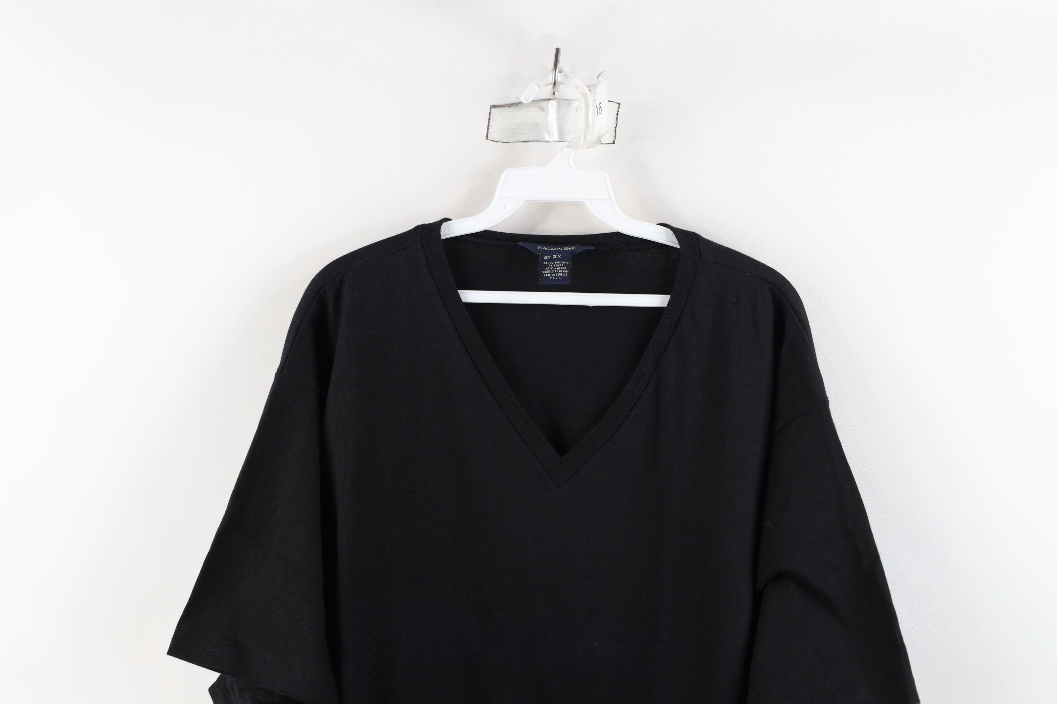 Vintage Vintage 90s Streetwear Cotton Short Sleeve T-Shirt Black Size 3XL / US 20-22 - 2 Thumbnail