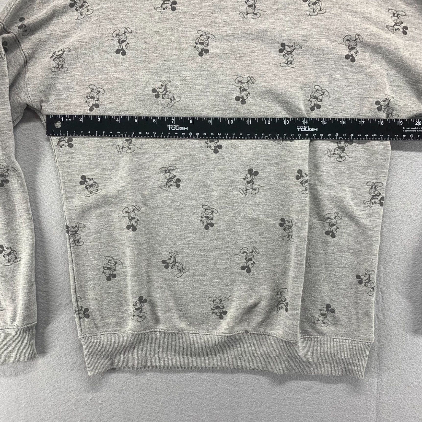 Disney Disney Sweatshirt Womens Medium Gray Mickey Mouse Stretch Long Sleeve Pullover Size M / US 6-8 / IT 42-44 - 7 Thumbnail