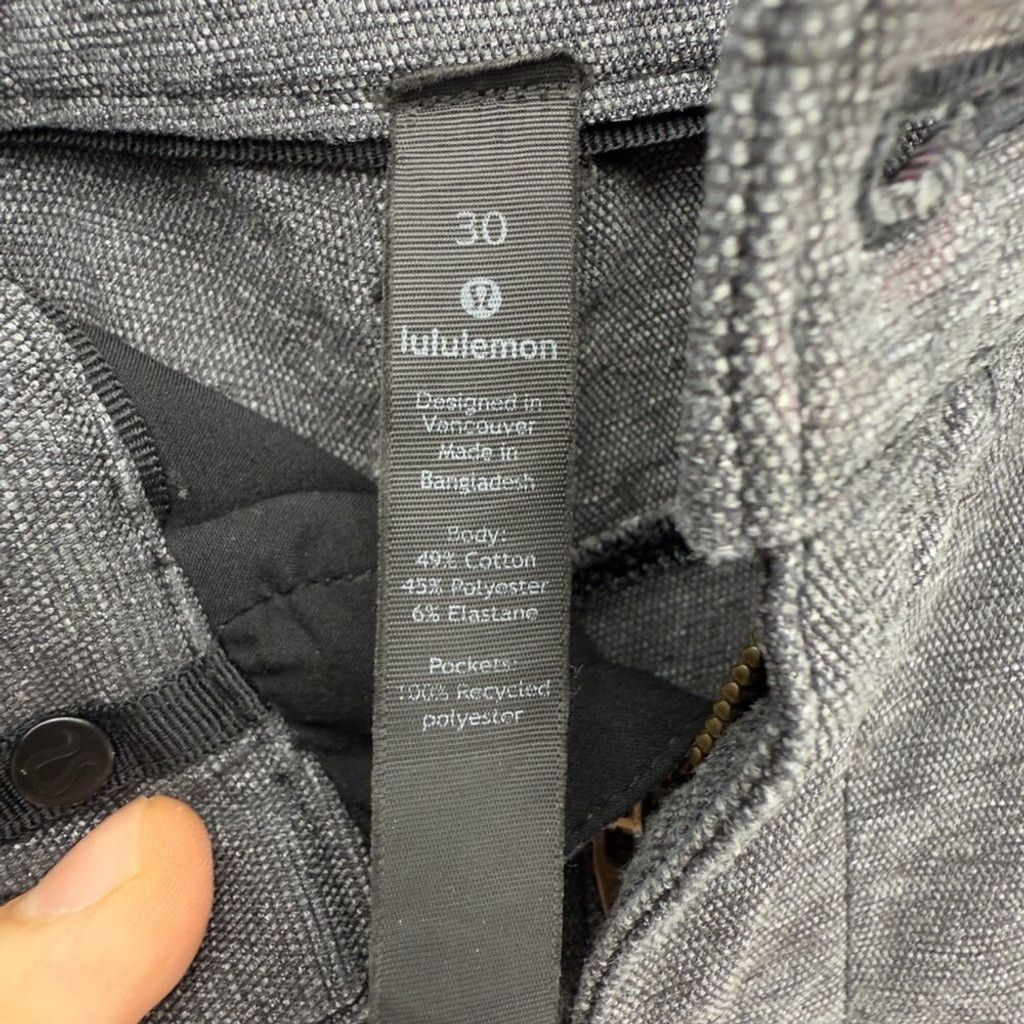 Lululemon Lululemon ABC Pant Slim Tech Canvas 32" Black Pants Size 30 Size US 30 / EU 46 - 10 Thumbnail