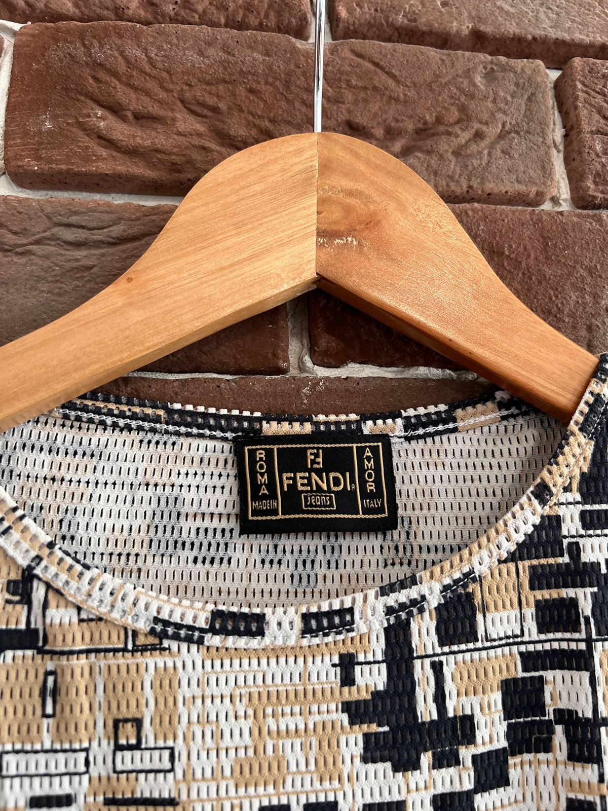 Fendi Vintage 90s Fendi Luxury Monogram Blouse 42IT High End Rare Size M / US 6-8 / IT 42-44 - 4 Thumbnail