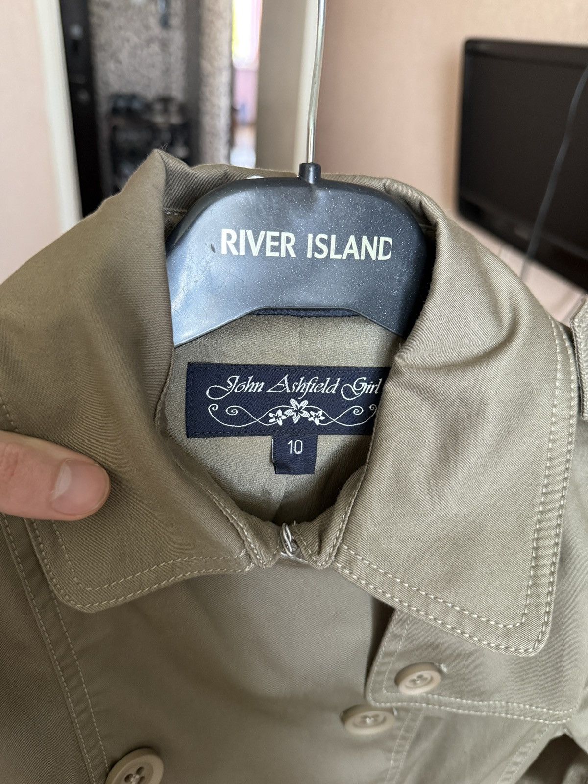 Other Vintage John Ashfield Girl Trench Coat Womens Belted Jacket Size M / US 6-8 / IT 42-44 - 11 Thumbnail