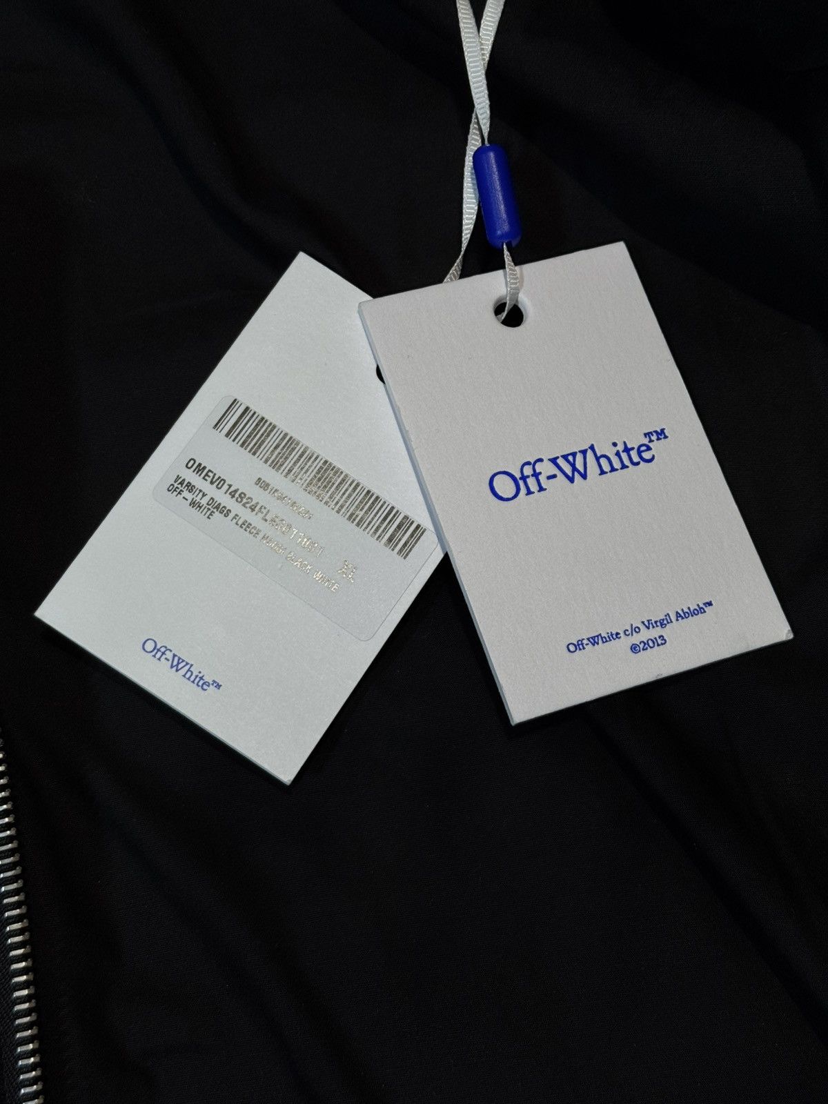 Off-White OFF WHITE VARSITY DIAG HOODIE-BOMBER Size US L / EU 52-54 / 3 - 15 Thumbnail
