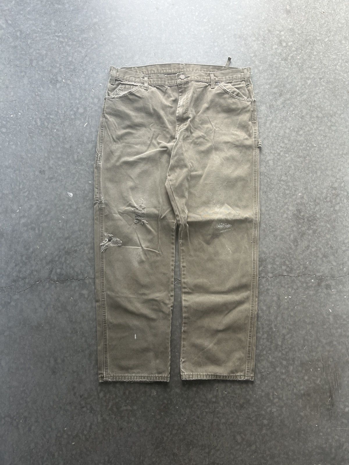 Dickies × Vintage Vintage Y2K Dickies Carpenter Pants Faded Distressed Size US 38 / EU 54 - 4 Thumbnail