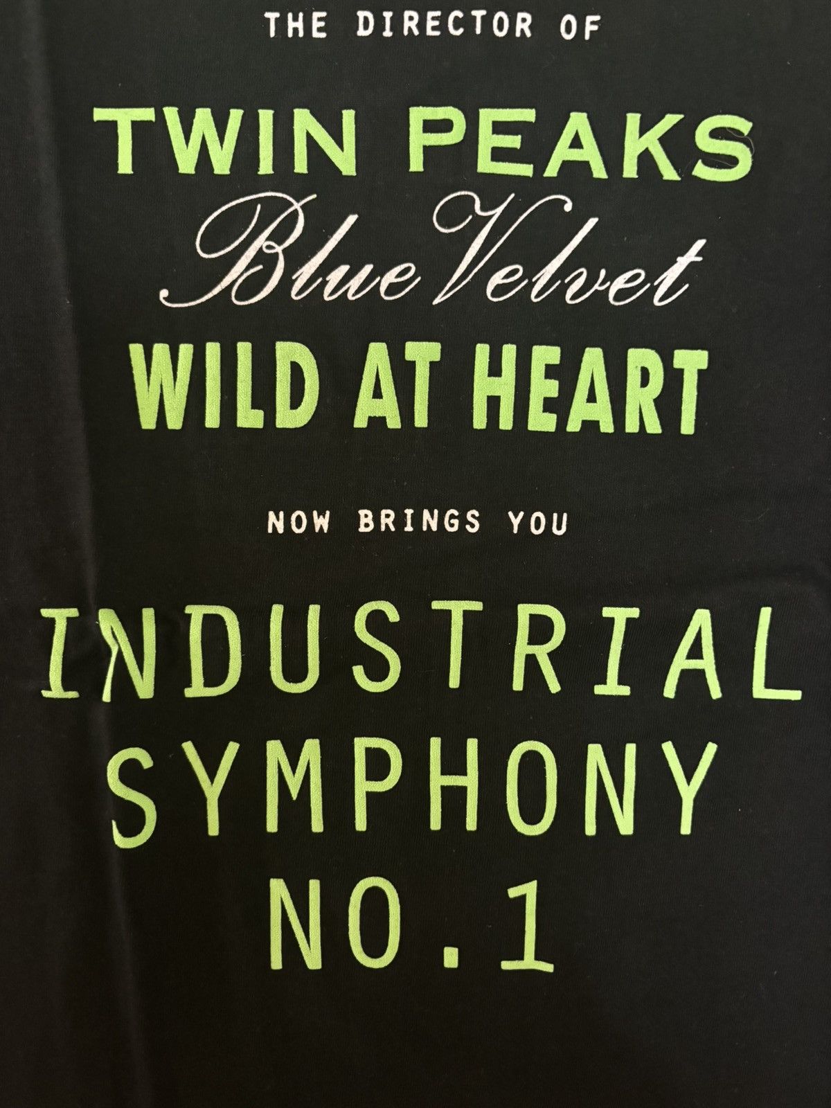 Vintage Rare Vintage David Lynch Industrial Symphony Twin Peaks Tee Size US XXL / EU 58 / 5 - 9 Thumbnail
