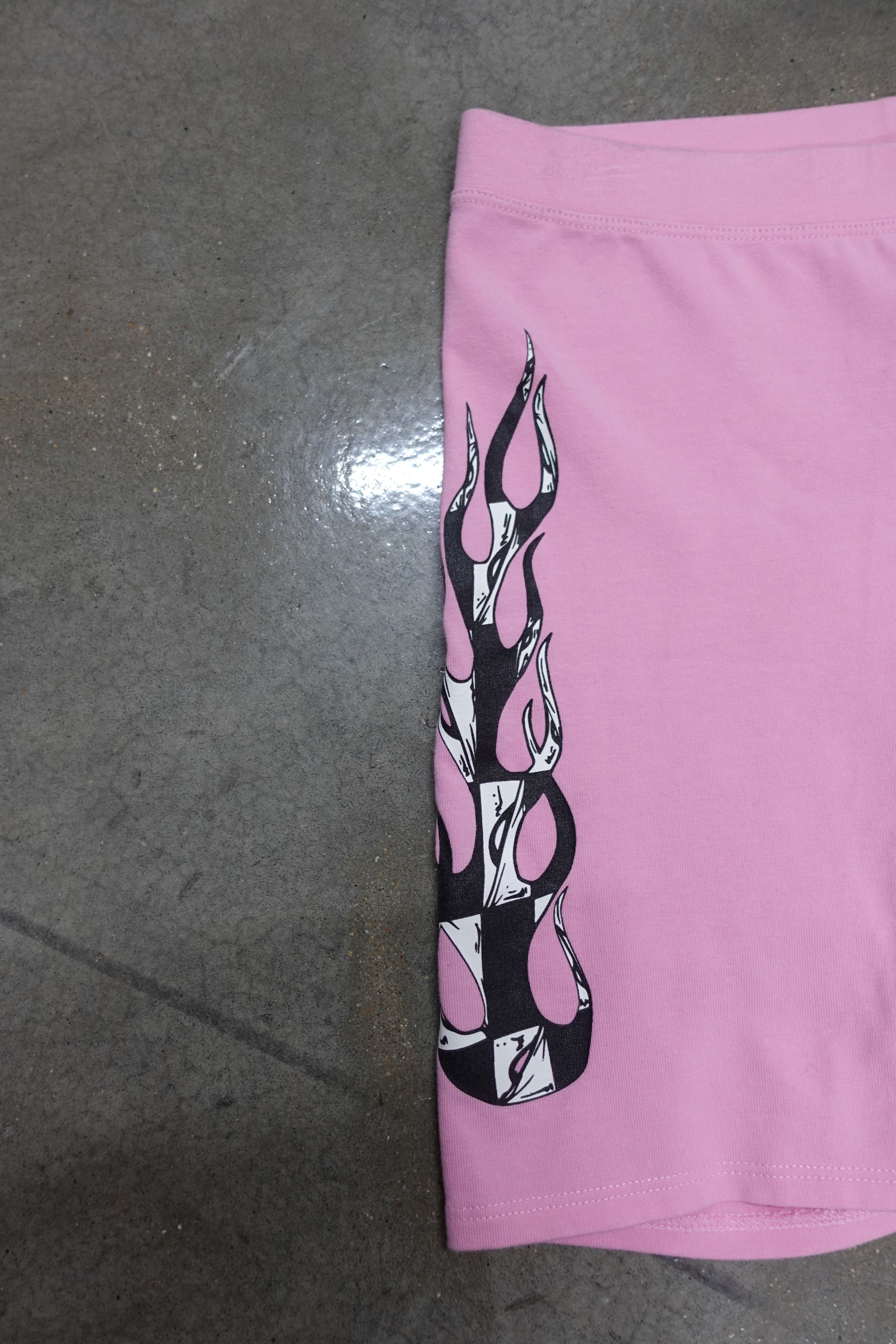 Chrome Hearts CHROME HEARTS MATTY BOY FLAME BIKER SHORTS PINK Size 28" / US 6 / IT 42 - 2 Thumbnail