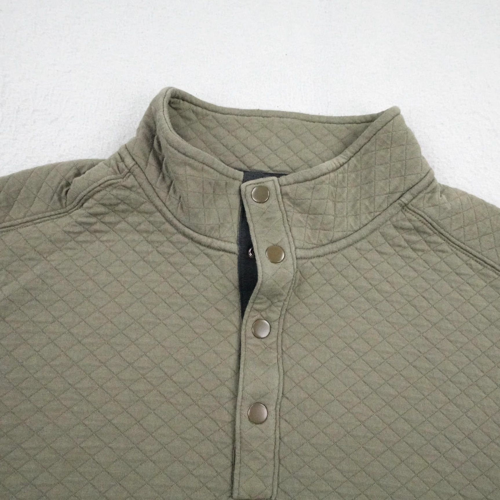 Rhone Rhone Sweater Mens Medium Green Gramercy Weekender Pullover Quilted Snap Up Size US M / EU 48-50 / 2 - 2 Thumbnail
