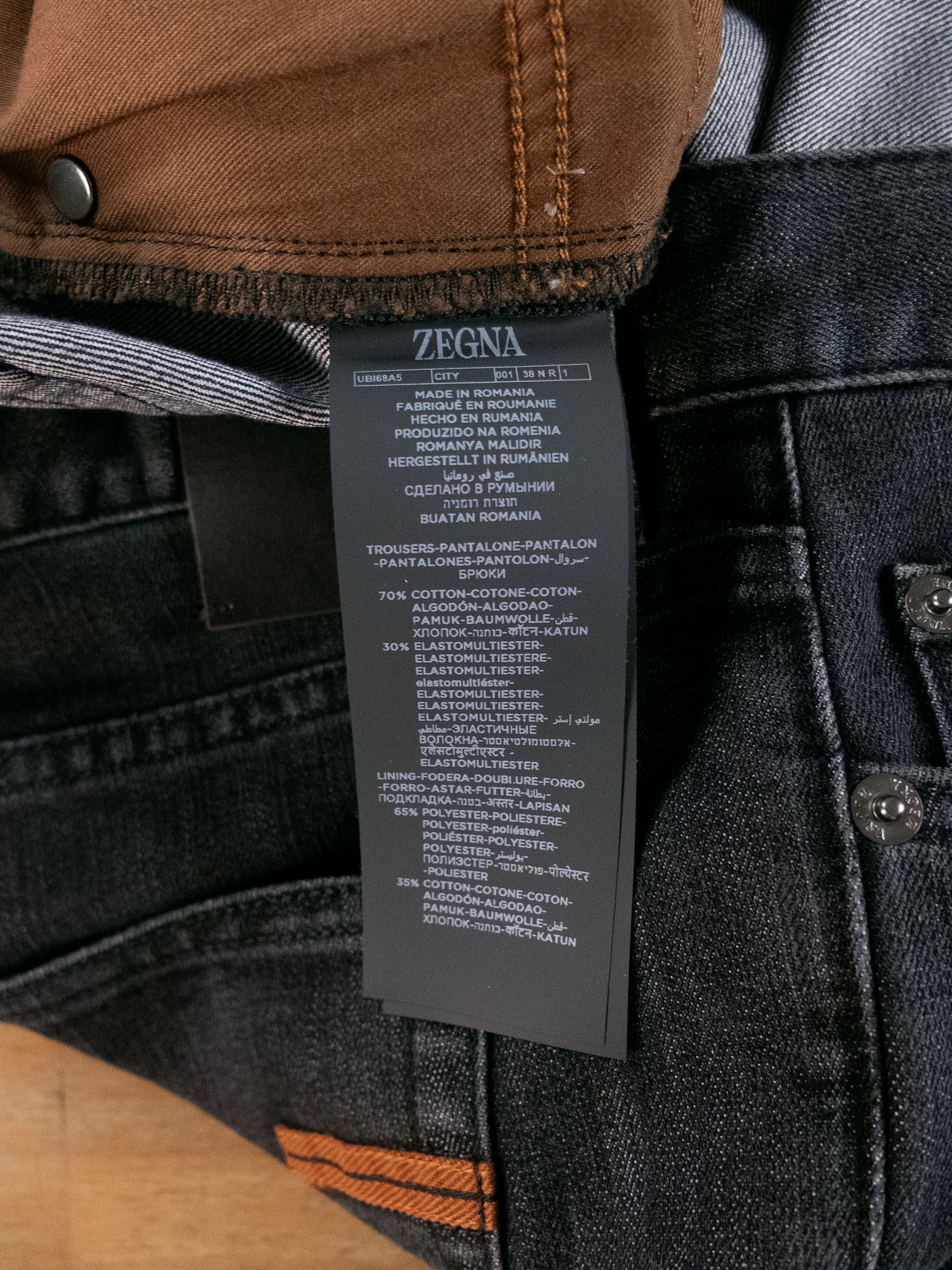 Ermenegildo Zegna ZEGNA City dark gray slim fit stretch jeans Size 38 Size US 38 / EU 54 - 12 Thumbnail