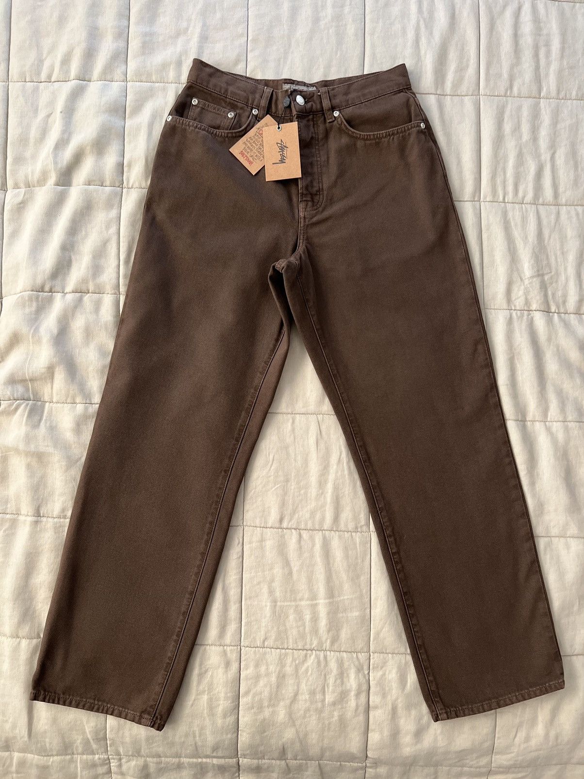 Stussy Stussy FW23 Big Ol Jean Washed Canvas “Brown” | Grailed