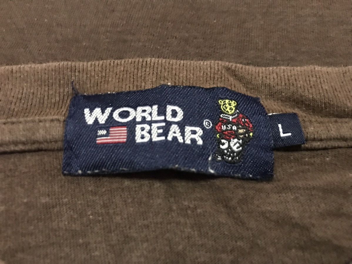 Japanese Brand World Bear T-Shirts Size L Size US L / EU 52-54 / 3 - 4 Thumbnail