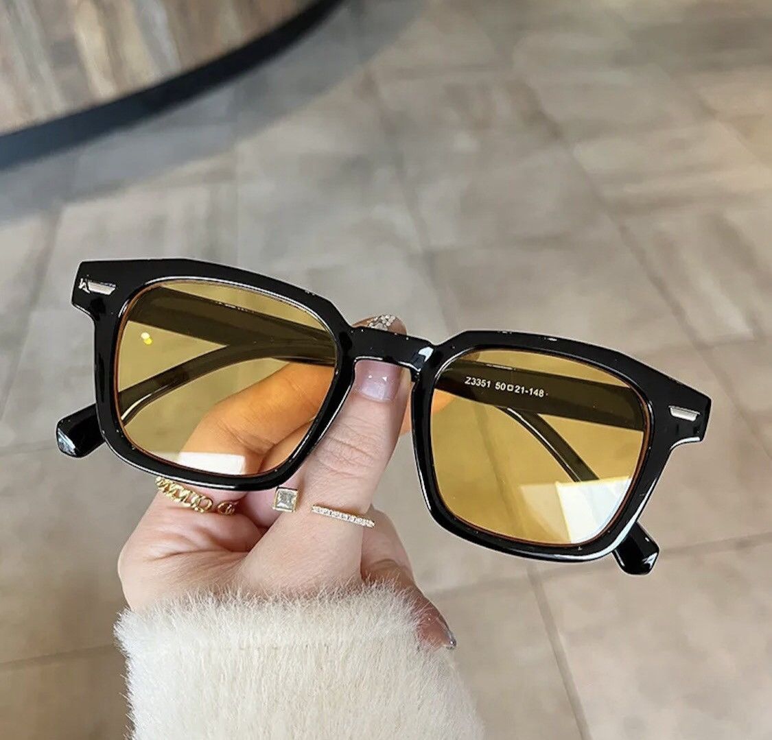 Electric Visual Yellow Lense Black Frame Sunglasses Size ONE SIZE - 3 Thumbnail
