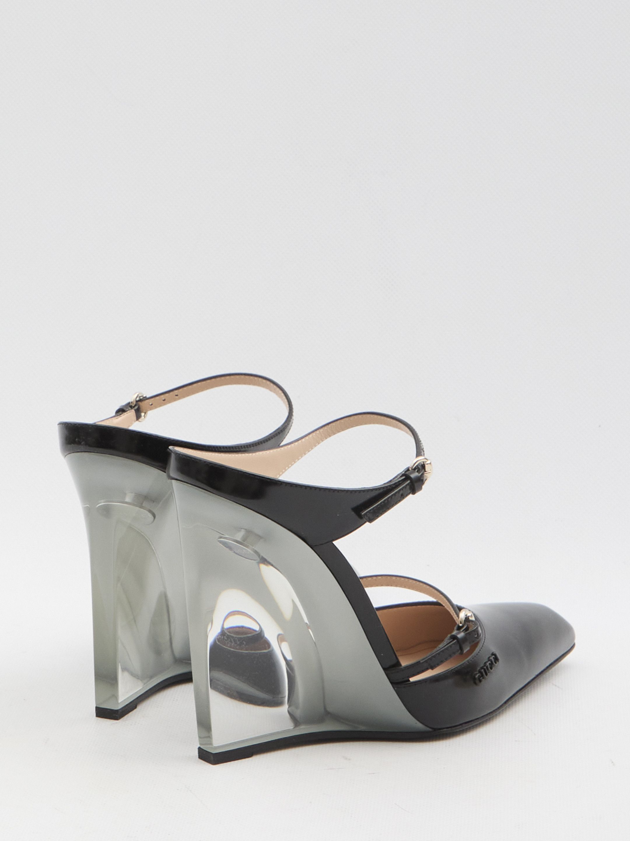 Gucci oc11z1025 Wedge Mules in Black Size US 6 / IT 36 - 3 Thumbnail