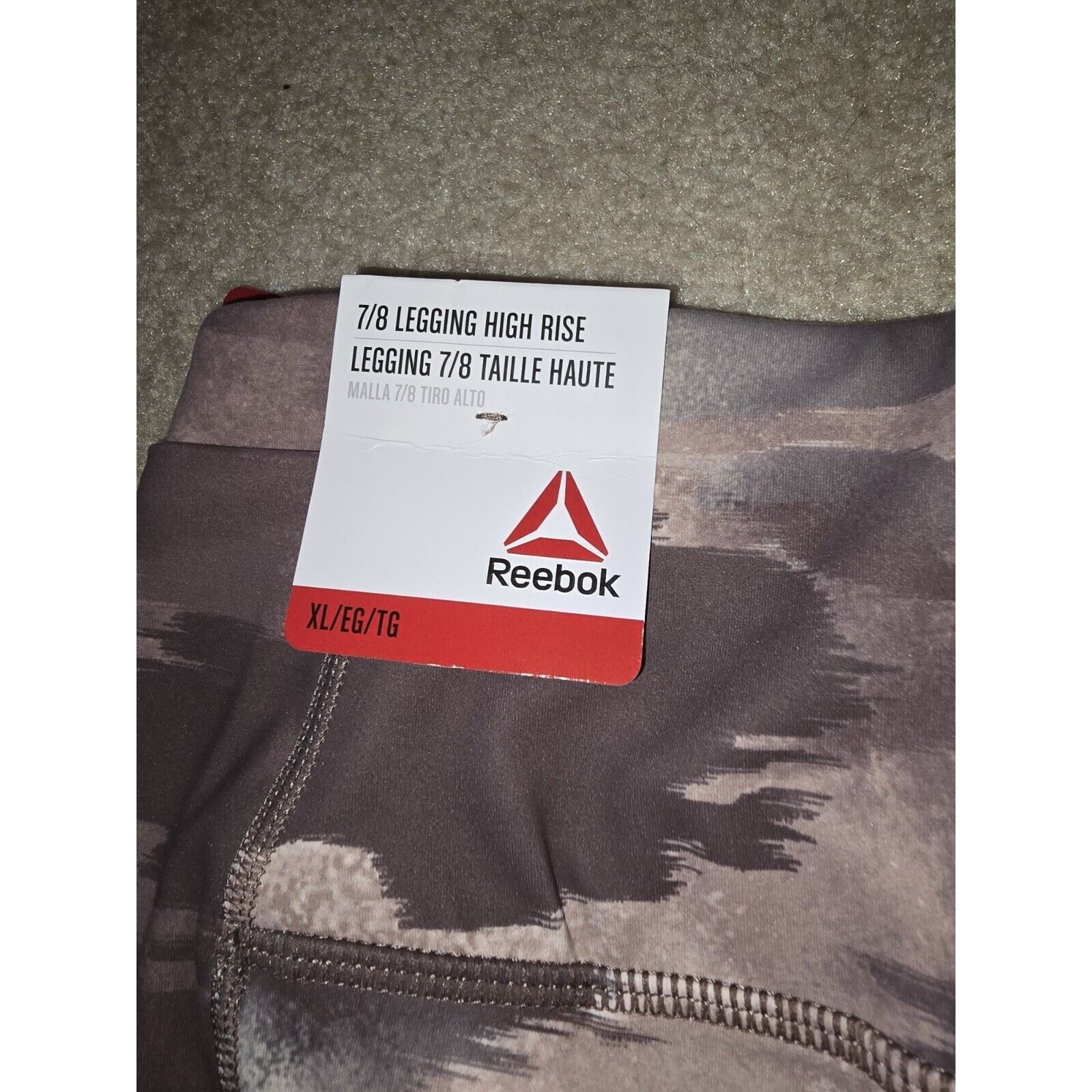 Reebok NEW Reebok Women's Active 7/8 High Rise Legging Camo Size XL Size 36" / US 14 / IT 50 - 4 Thumbnail