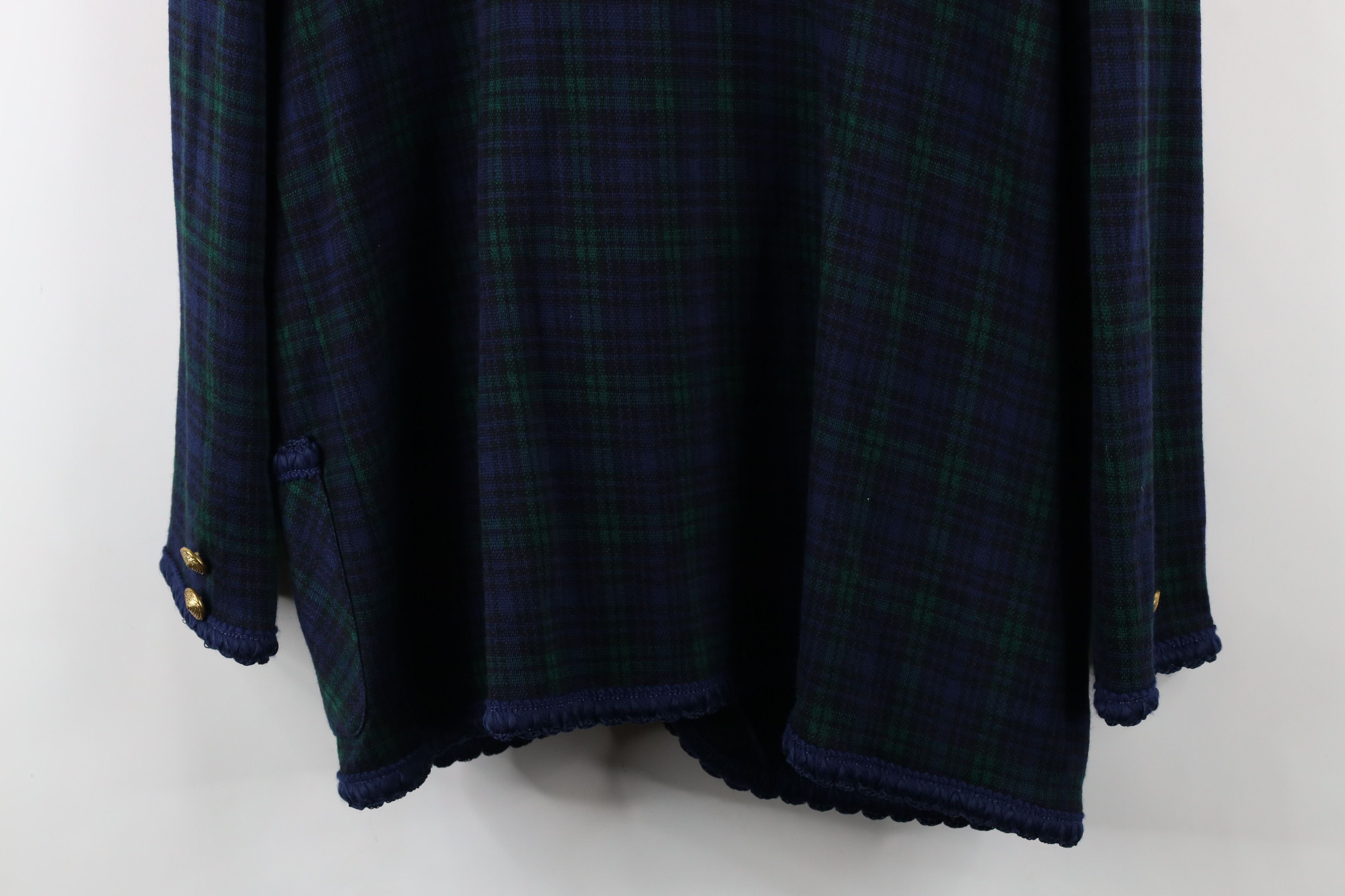 Vintage Vintage 90s Streetwear Button Blazer Suit Jacket Plaid USA Size XXL / US 16-18 / IT 52-54 - 12 Thumbnail