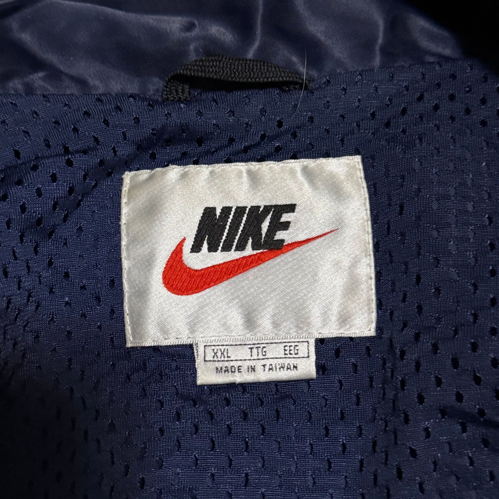 Nike × Vintage Vintage 90s Nike Windbreaker Snap Up Jacket Size 2XL Warm Up Size US XXL / EU 58 / 5 - 5 Thumbnail