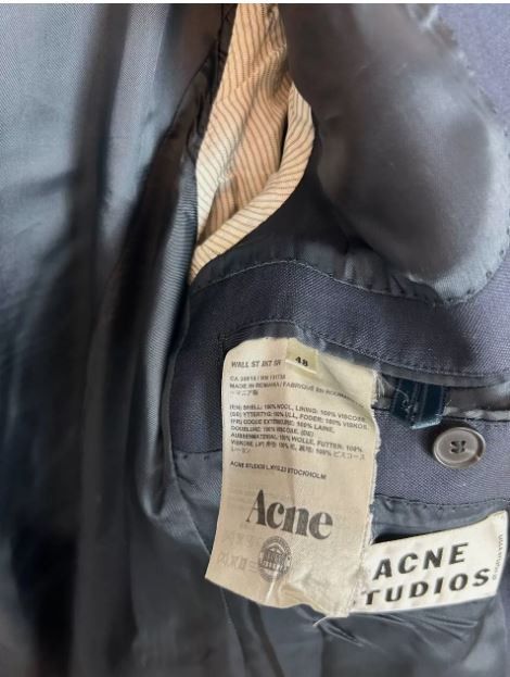 Acne Studios Acne Studios Wall Street Blazer size 48 Size 48L - 4 Thumbnail