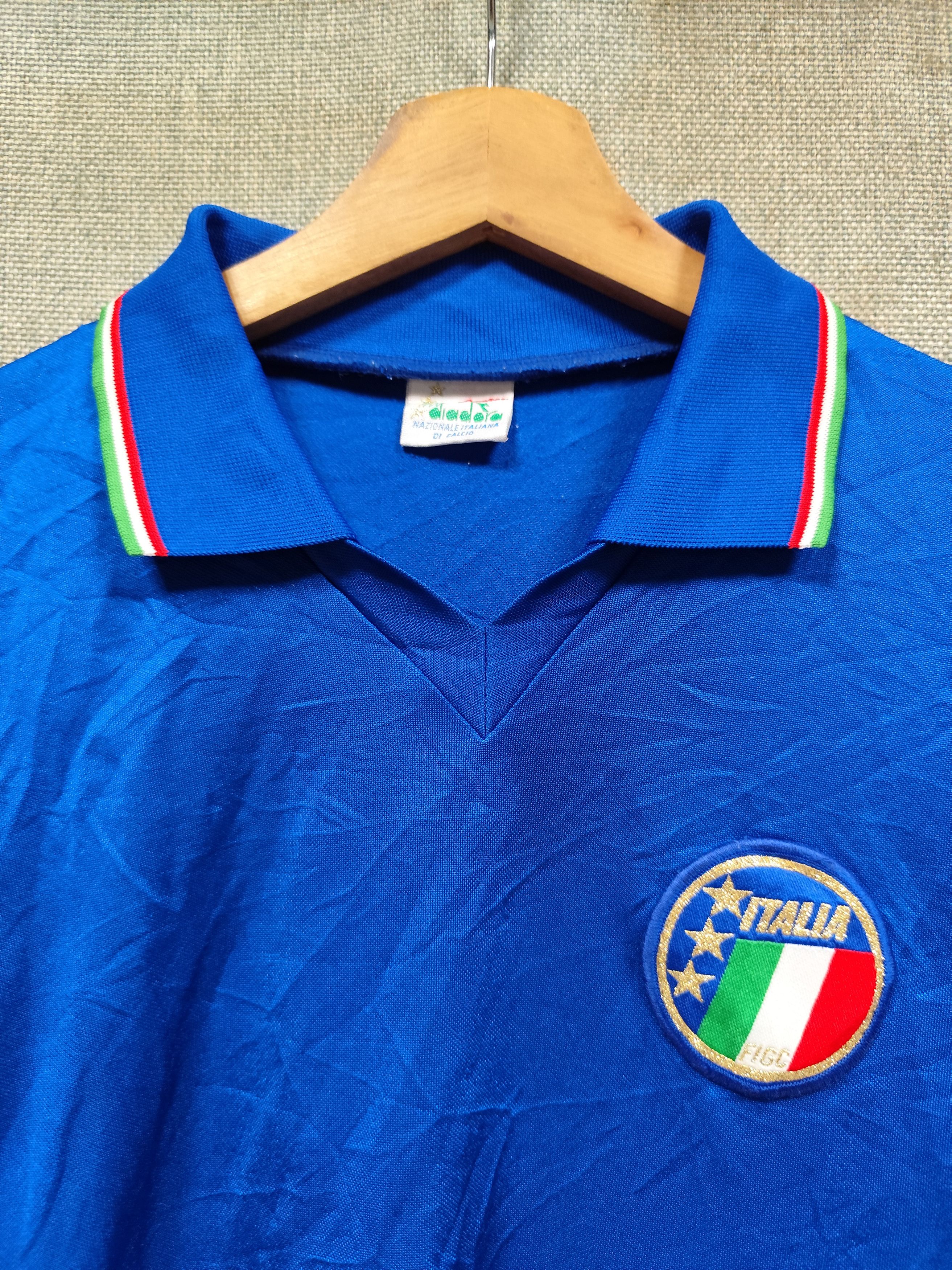 Diadora Vintage 1990 italy home kit jersey Size US M / EU 48-50 / 2 - 2 Thumbnail