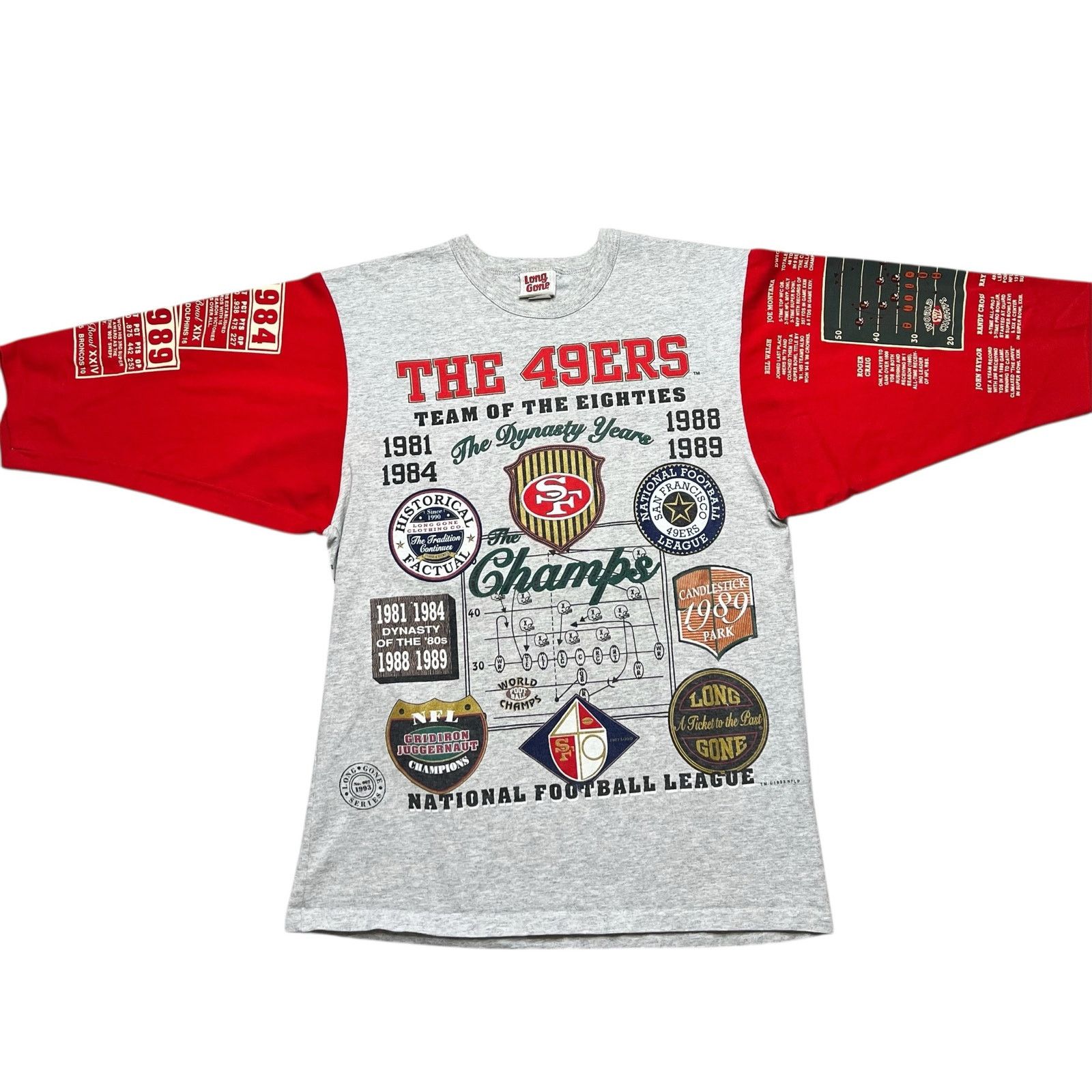 Vintage Vintage 1993 Long Gone NFL San Francisco 49ers Large USA Size US L / EU 52-54 / 3 - 6 Thumbnail