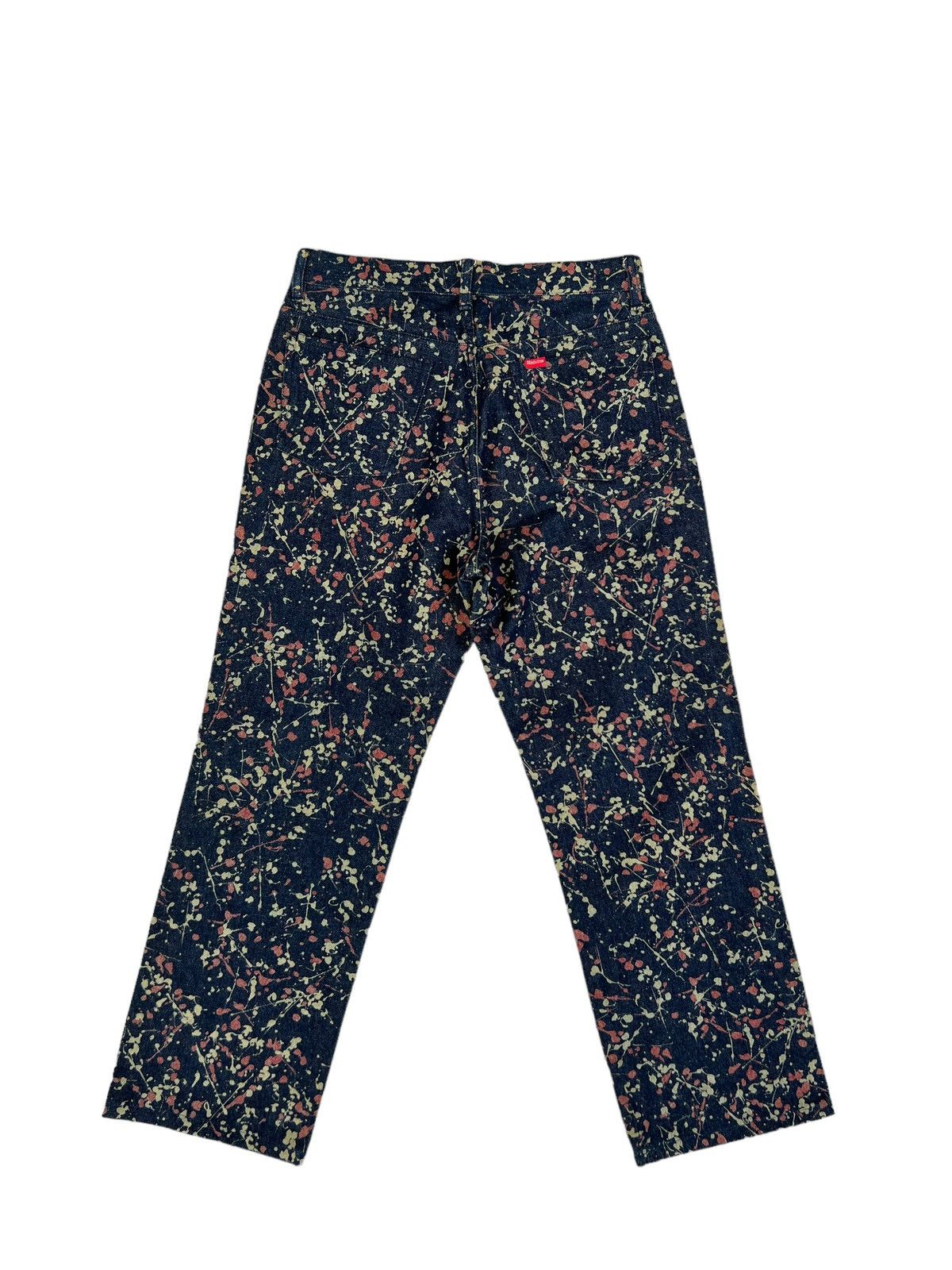 291295=Homme 291295 = HOMME Demolition Splatter Paint Design Crop Jeans Size US 30 / EU 46 - 2 Thumbnail