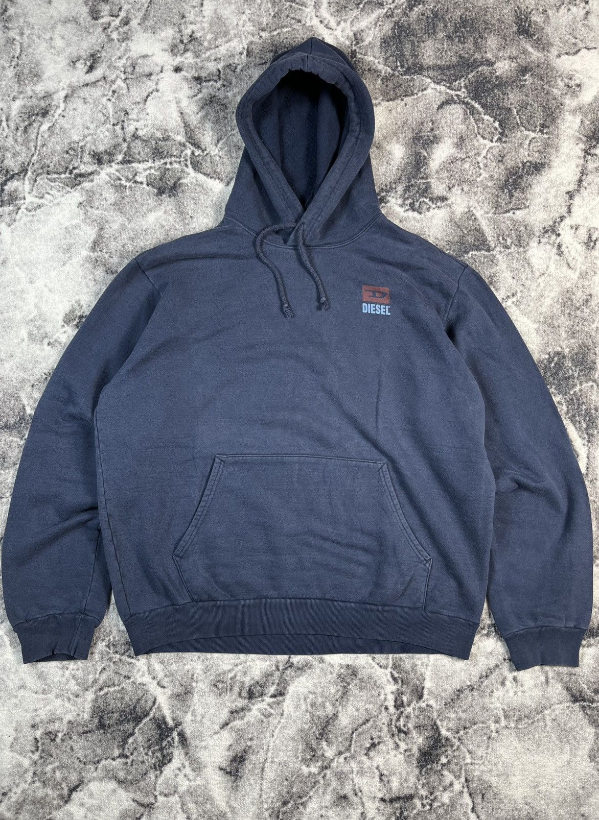 Diesel Diesel Hoodie Faded Navy Pullover XL Size US XL / EU 56 / 4 - 1 Thumbnail