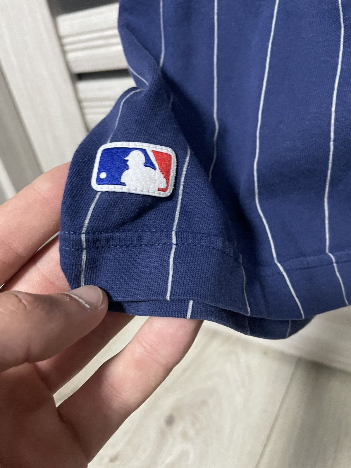 Adidas × MLB × New York Yankees Vintage 90s Adidas New York Yankees Baseball Button Jersey Size US L / EU 52-54 / 3 - 7 Thumbnail