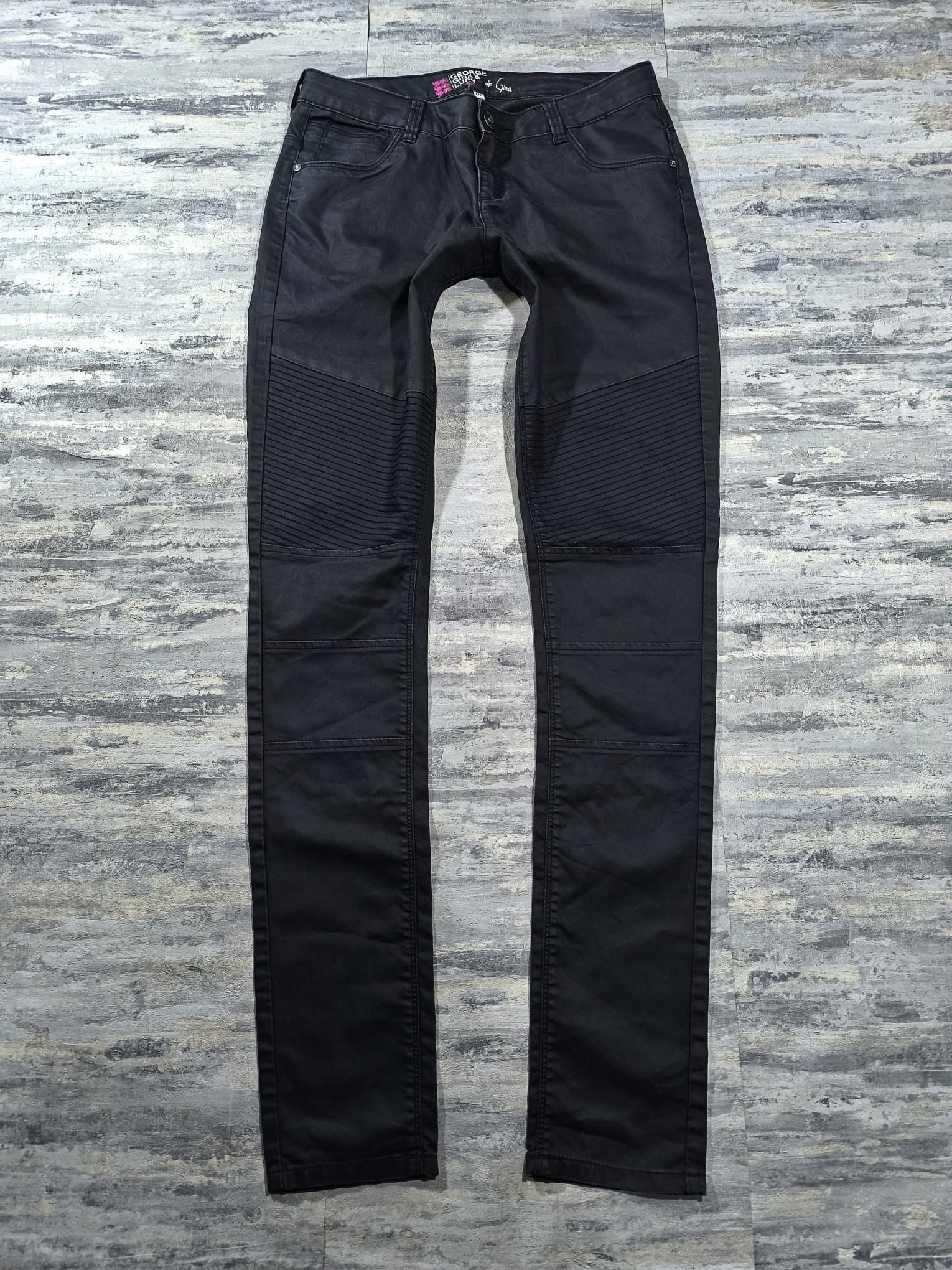 George Gina & Lucy GGL Moto Type Jeans Indie Sleaze Hedi Girl Lowrise Size 30" / US 8 / IT 44 - 3 Thumbnail