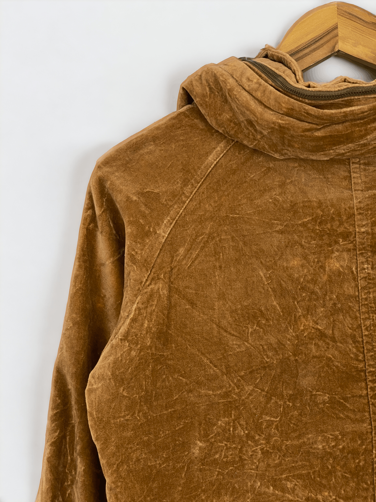 If Six Was Nine Vintage Avarice Full Zipper Velvet Brown Jacket JA0046 Size L / US 10 / IT 46 - 11 Thumbnail