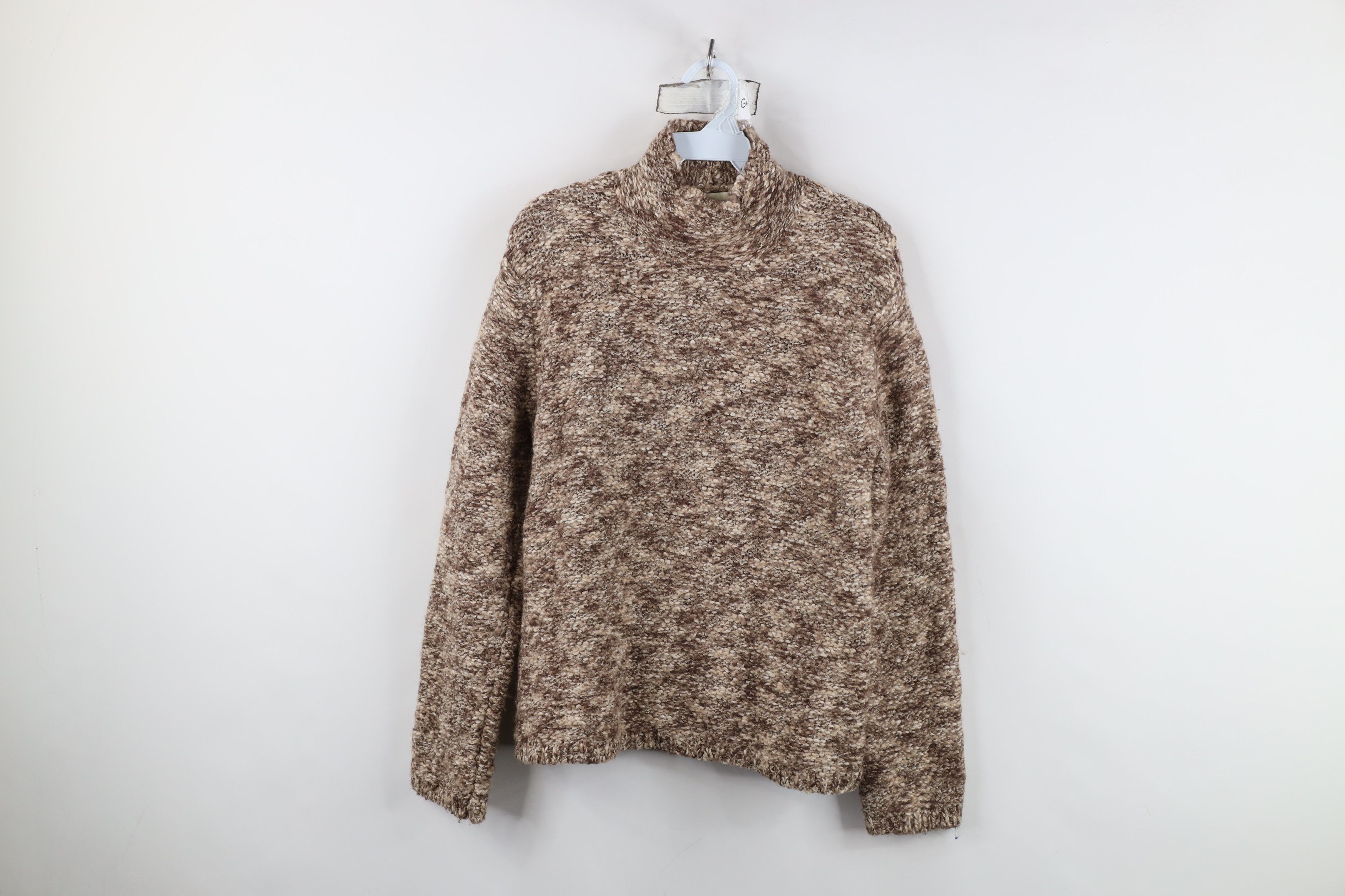 Vintage Vintage 90s Streetwear Wool Blend Knit Mock Neck Sweater Size M / US 6-8 / IT 42-44 - 1 Thumbnail