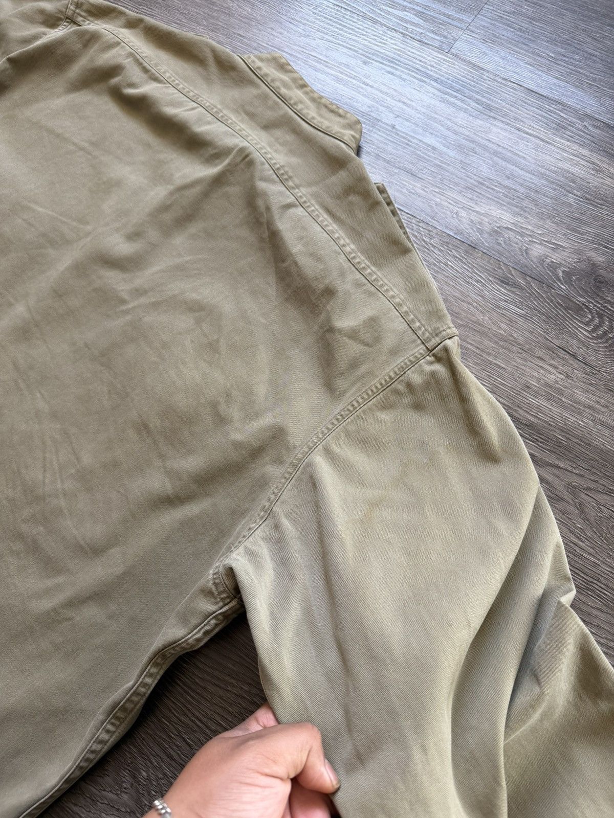 RRL Ralph Lauren Vintage Double RL RRL Military Shirt Button up Henley Collar Size US XL / EU 56 / 4 - 9 Thumbnail