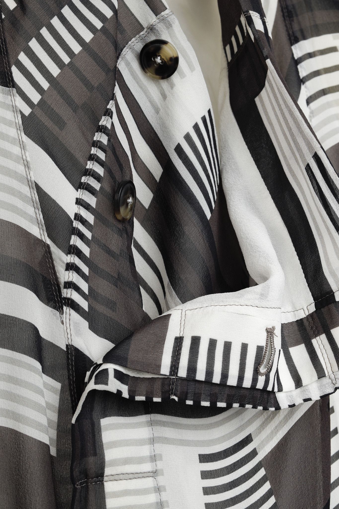 Rick Owens Rick Owens 2011 Khaki Cream Geometric Mix Material Jacket Size L / US 10 / IT 46 - 8 Thumbnail