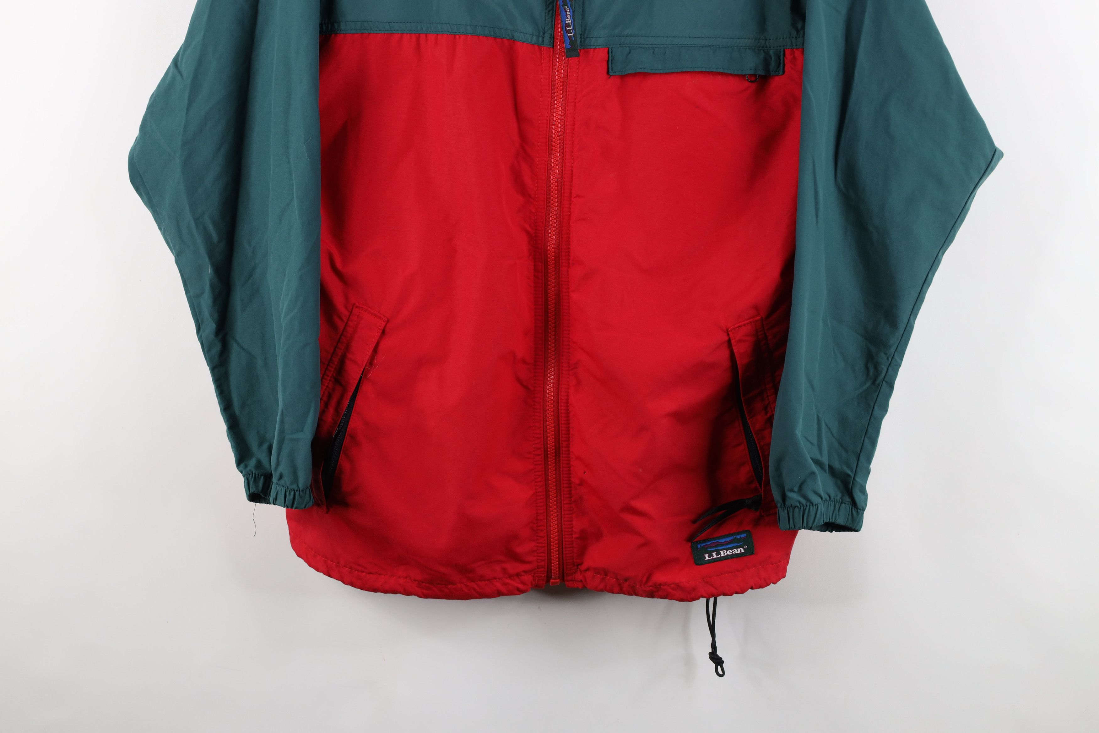 L.L. Bean × Vintage Vintage 90s LL Bean Block Hooded Windbreaker Jacket USA Size M / US 6-8 / IT 42-44 - 3 Thumbnail