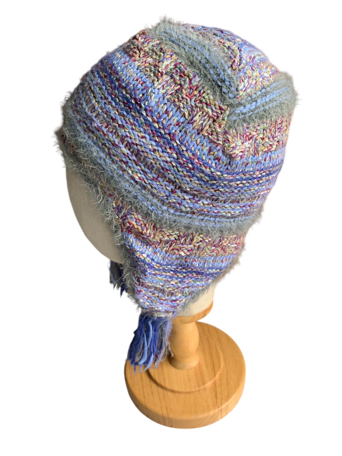 Japanese Brand × Kapital × Vintage Knitted Crochet Columbia Winter Sessions Earflap Rare Hats Size ONE SIZE - 3 Thumbnail