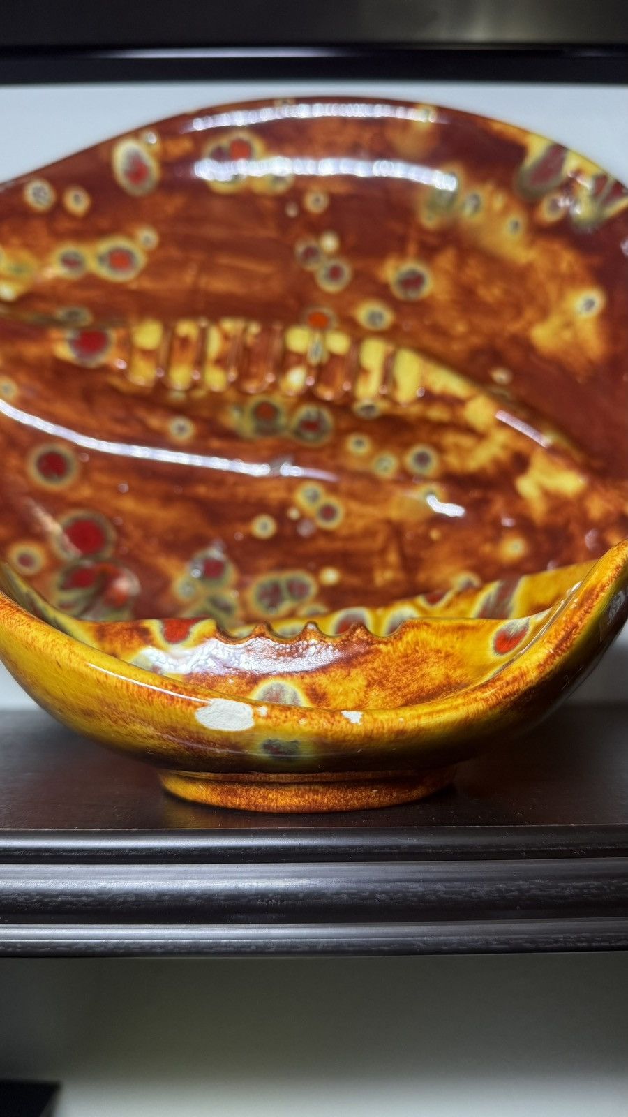 Other Vintage 1970s Mid Century Ceramic Drip Glaze Ashtray Size ONE SIZE - 3 Thumbnail
